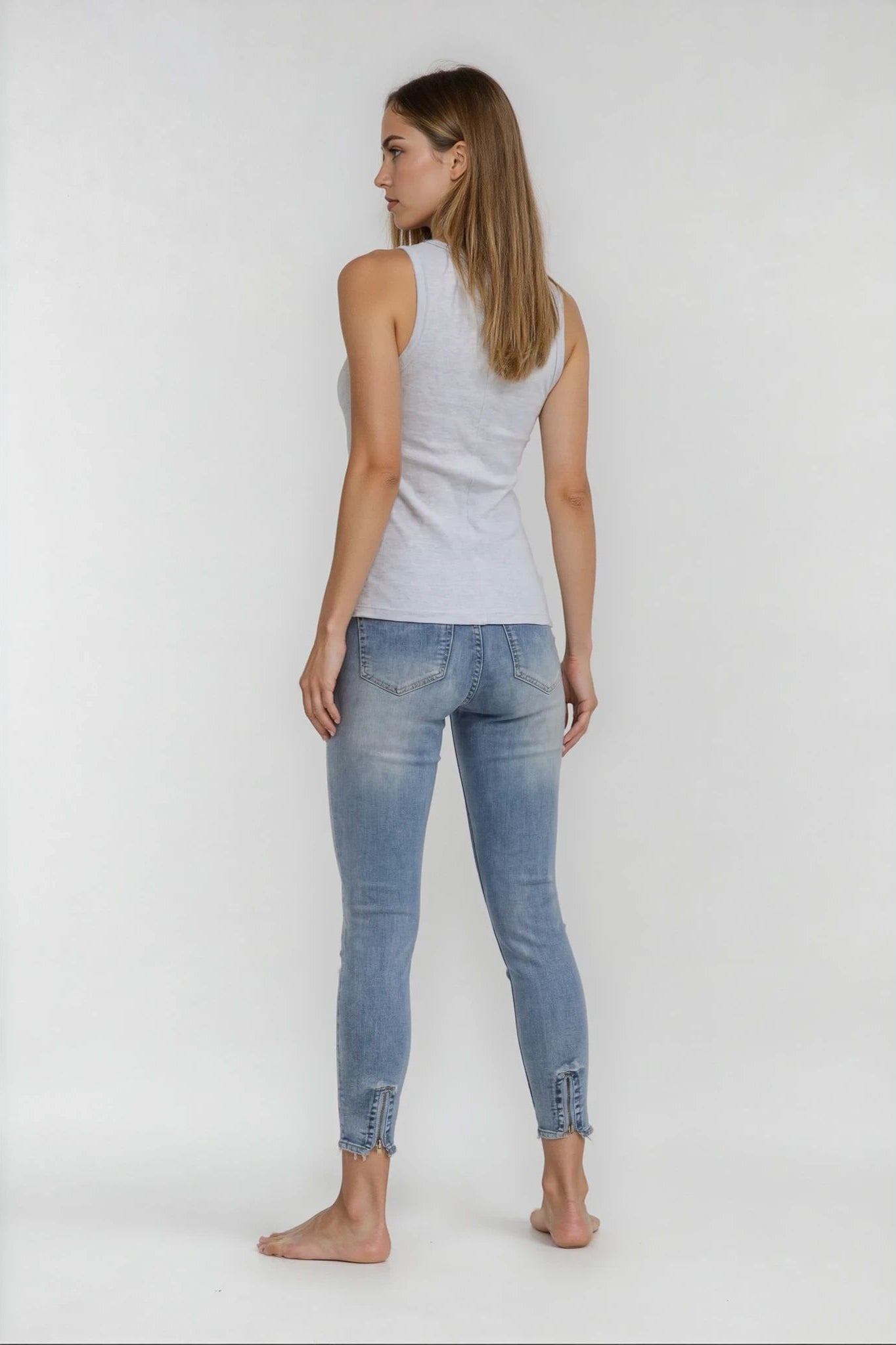 MAPP BOW BASIC W/OUT BOW DENIM JEANS DENIM/TWILL 9196 LIGHT BLUE USED