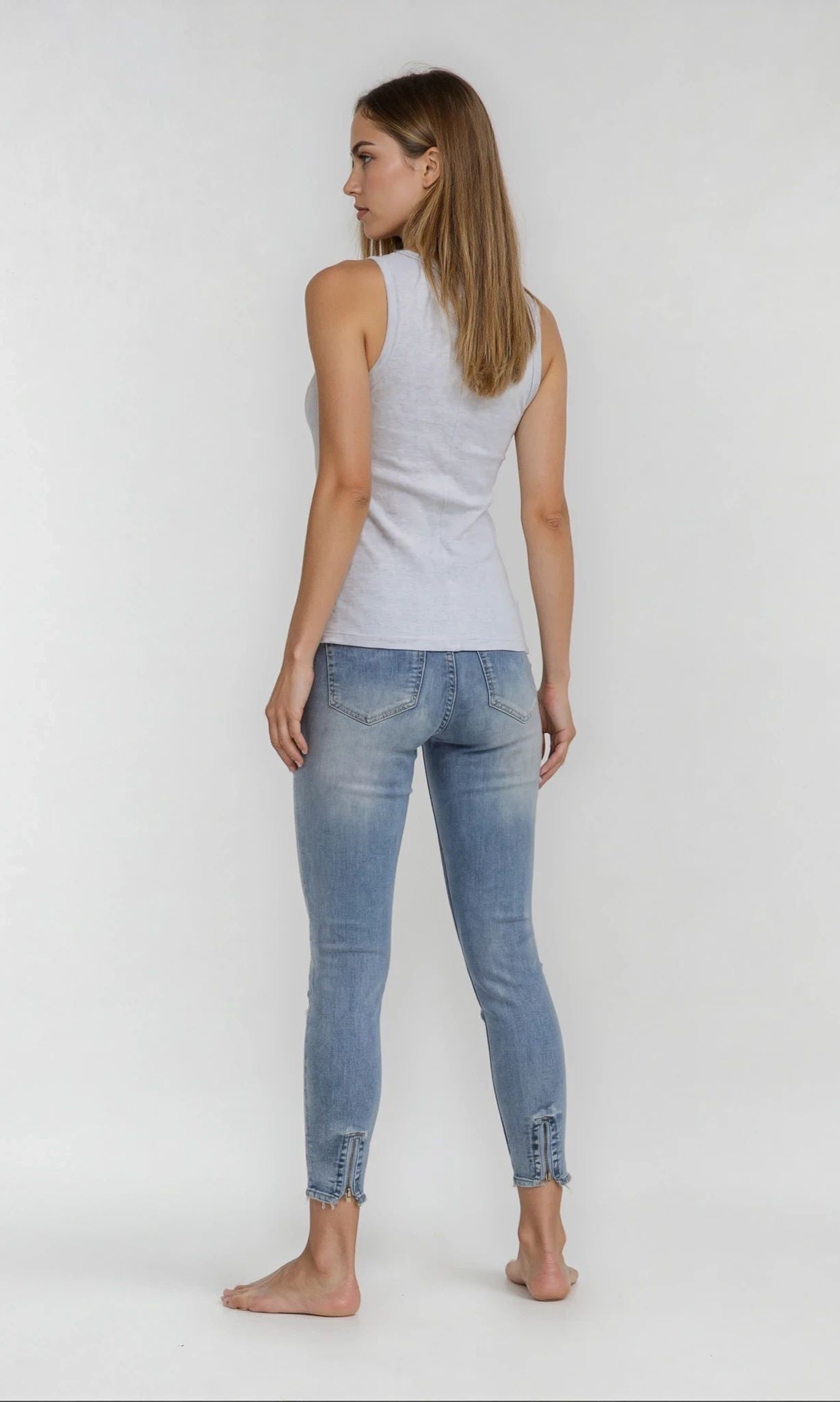 MAPP Bow Basic W/Out Bow Denim Jeans DENIM/TWILL 9196 LIGHT BLUE USED