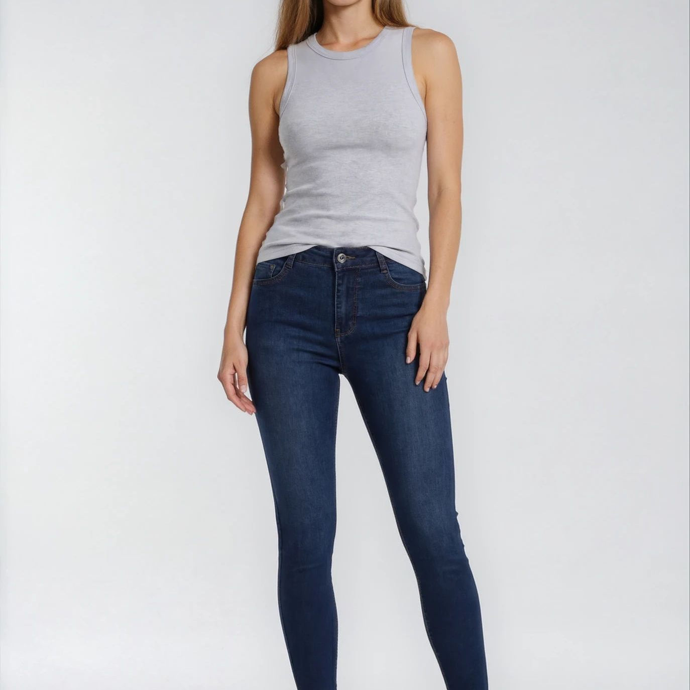 MAPP Bow Basic W/Out Bow Denim Jeans DENIM/TWILL 969699 DARK BLUE USED