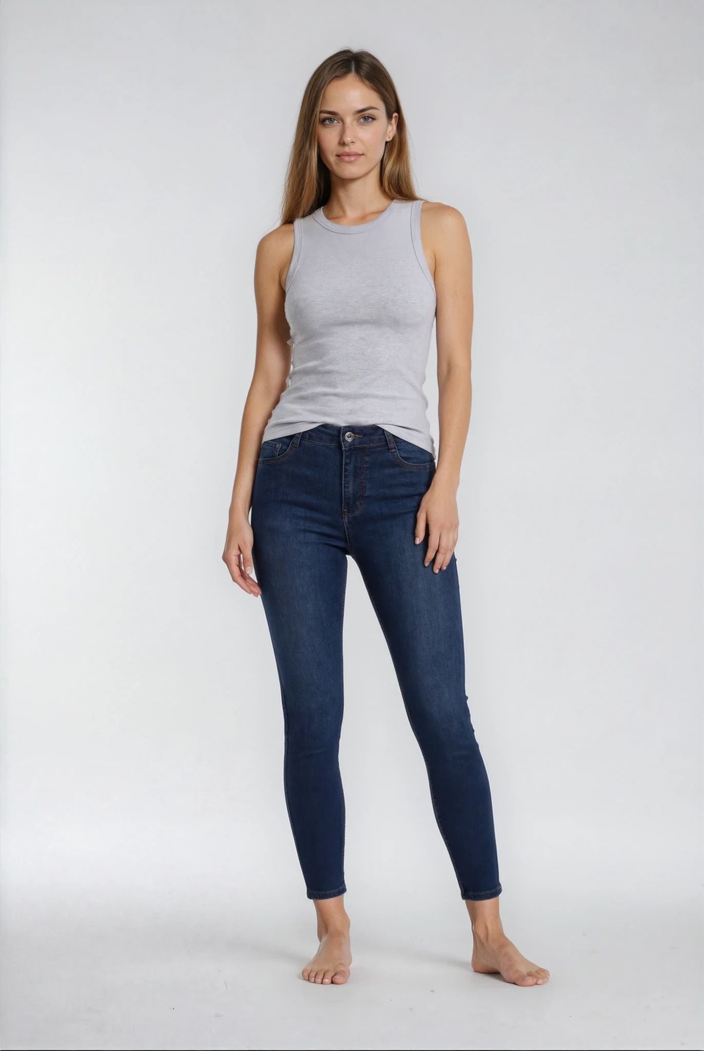 MAPP BOW BASIC W/OUT BOW DENIM JEANS DENIM/TWILL 969699 DARK BLUE USED