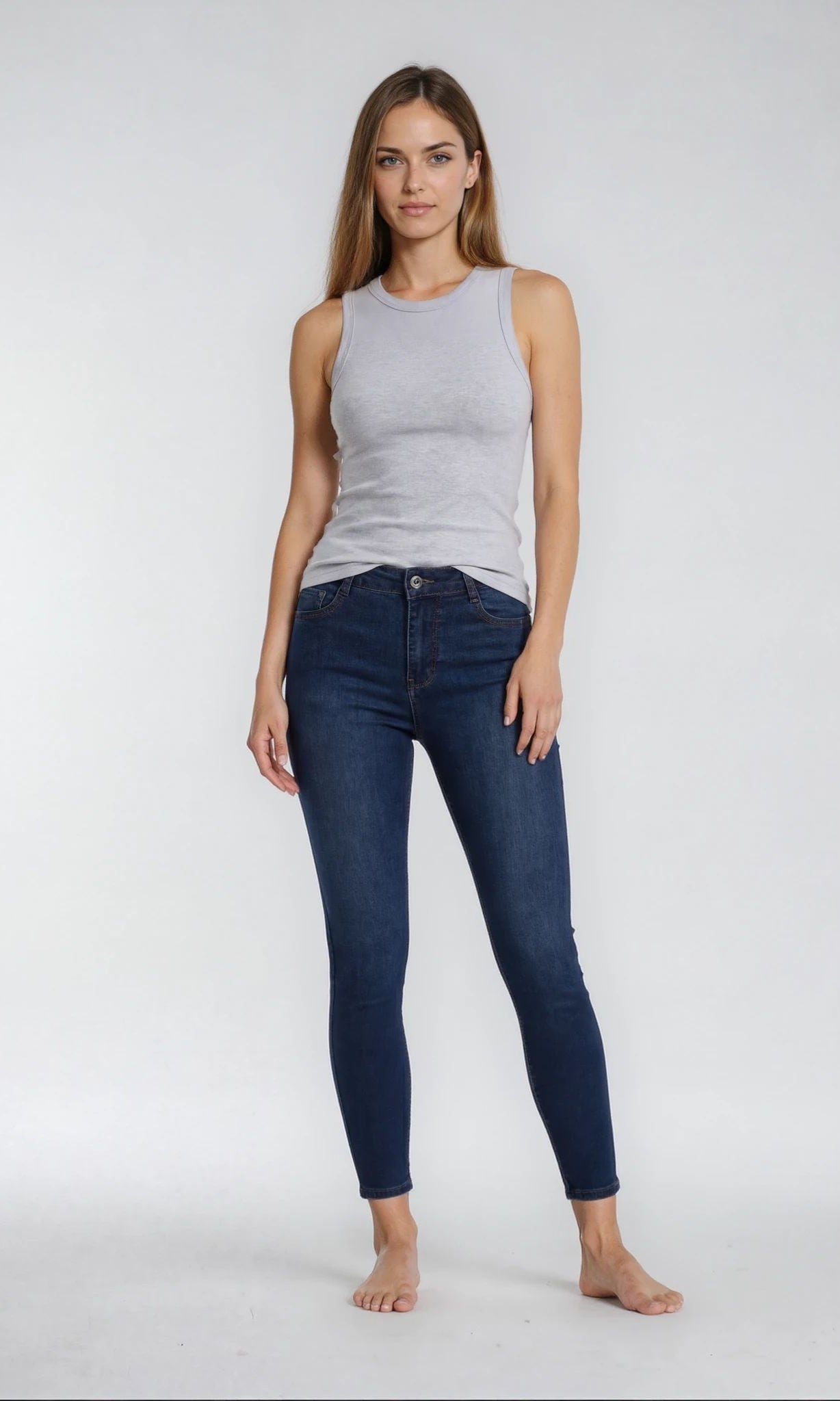 MAPP Bow Basic W/Out Bow Denim Jeans DENIM/TWILL 969699 DARK BLUE USED