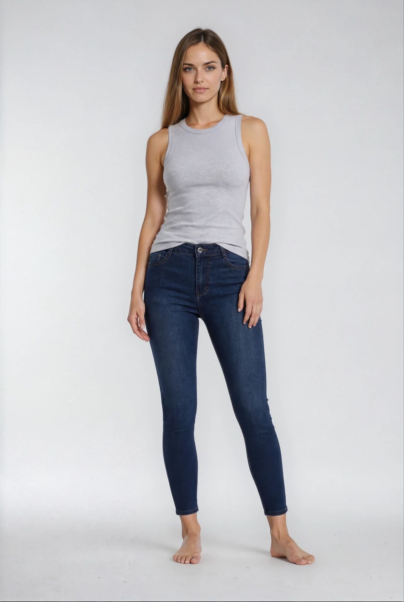 MAPP BOW BASIC W/OUT BOW DENIM JEANS DENIM/TWILL 969699 DARK BLUE USED