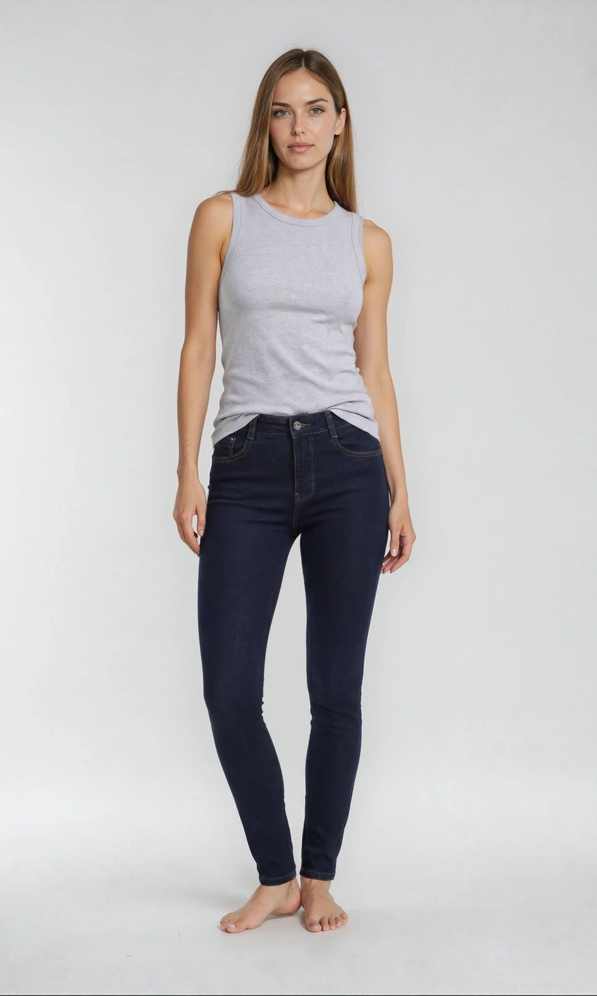 MAPP Bow Basic W/Out Bow Denim Jeans DENIM/TWILL 98 DARK BLUE