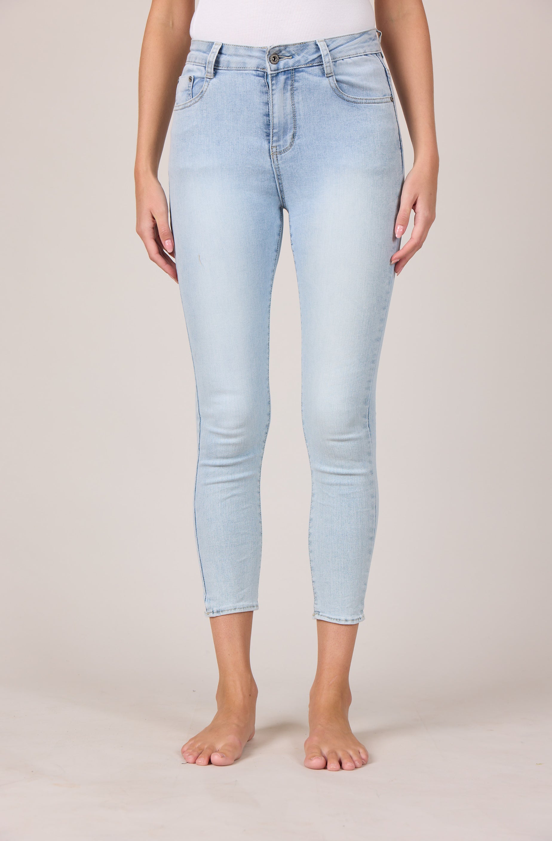 MAPP Bow Denim Jeans DENIM/TWILL 899699 LIGHT BLUE USED