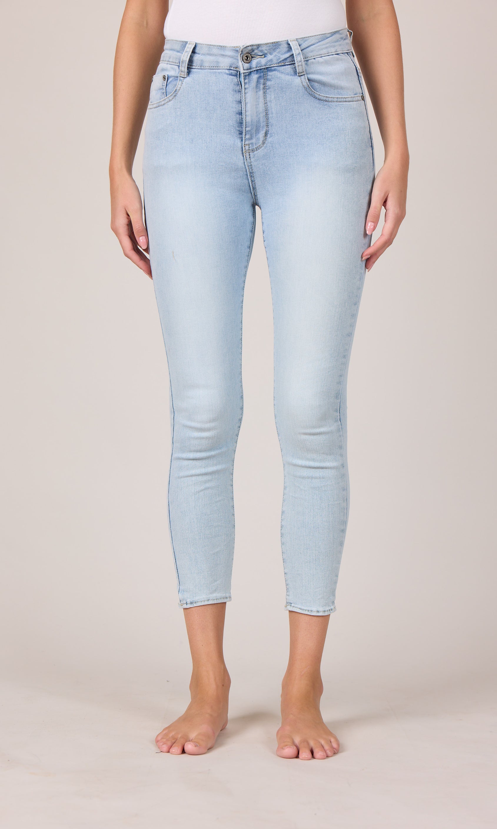 MAPP BOW DENIM JEANS DENIM/TWILL 899699 LIGHT BLUE USED