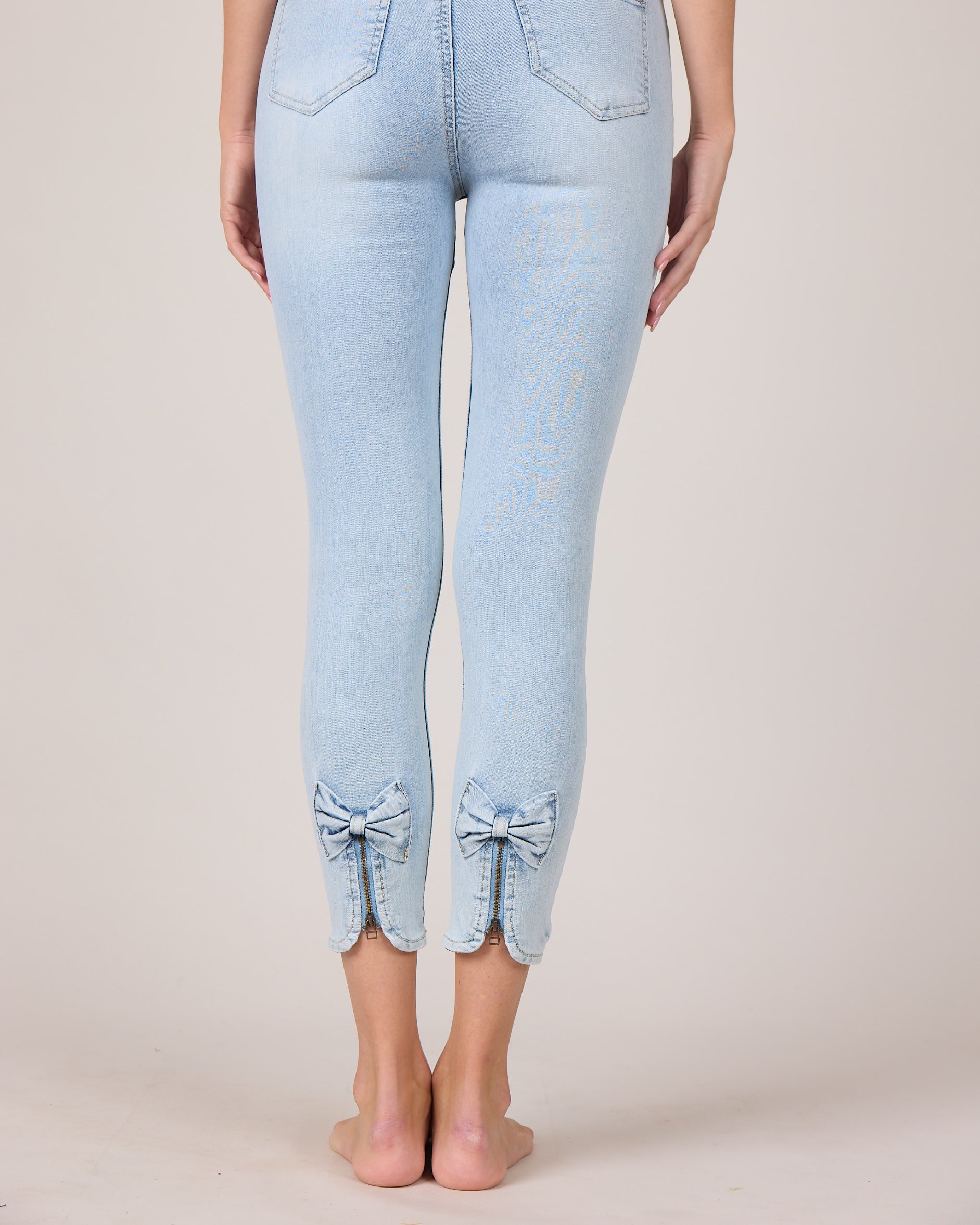 MAPP Bow Denim Jeans DENIM/TWILL 899699 LIGHT BLUE USED