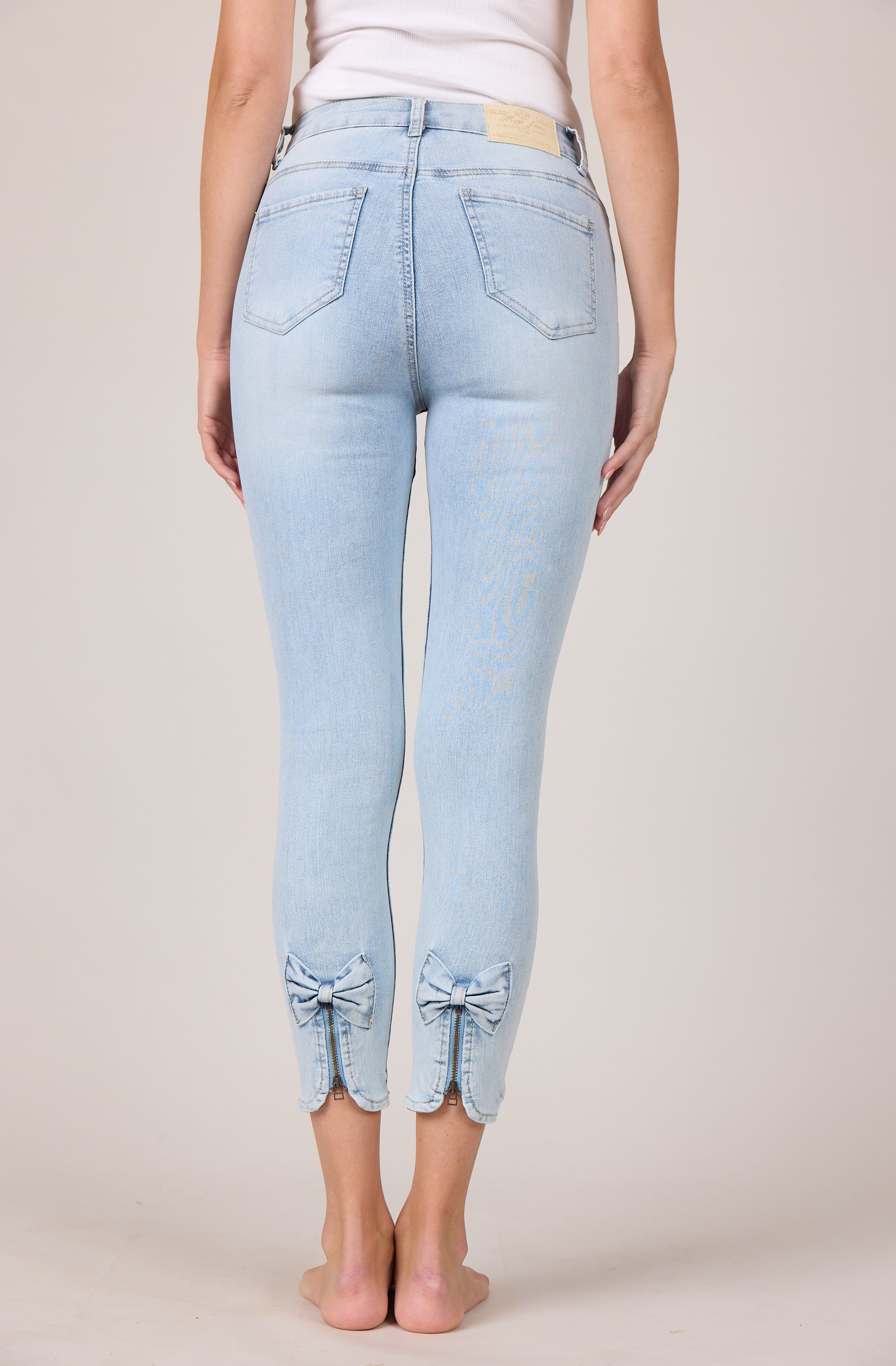 MAPP Bow Denim Jeans DENIM/TWILL 899699 LIGHT BLUE USED