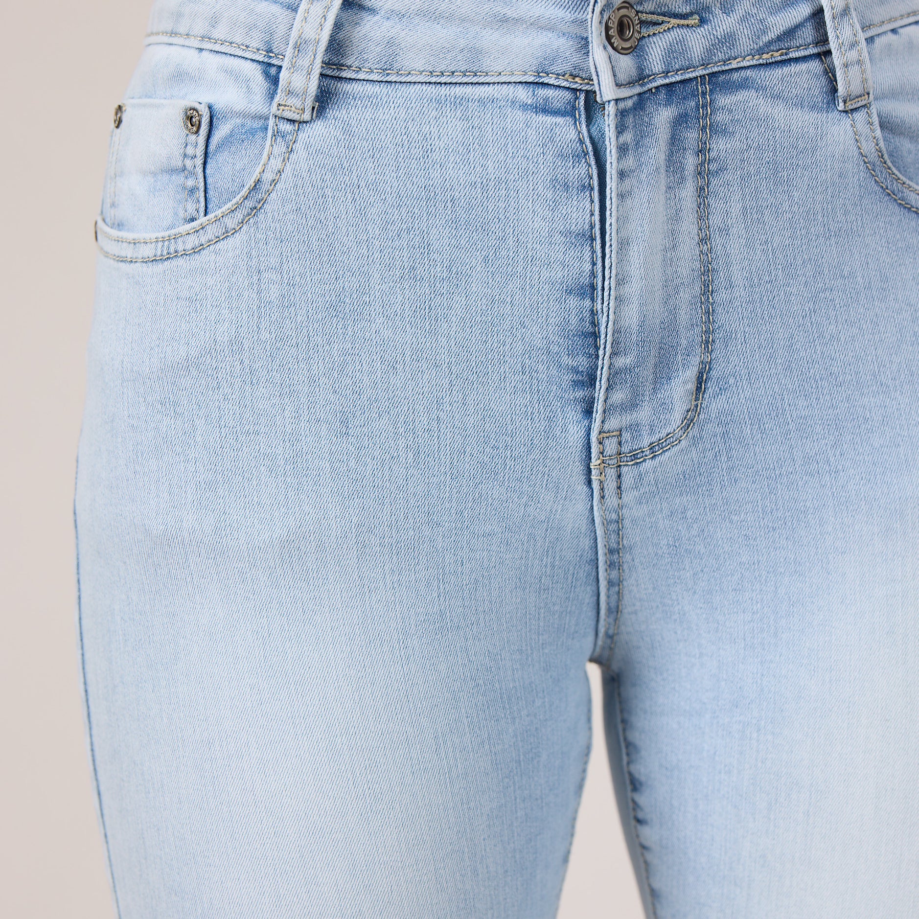 MAPP BOW DENIM JEANS DENIM/TWILL 899699 LIGHT BLUE USED