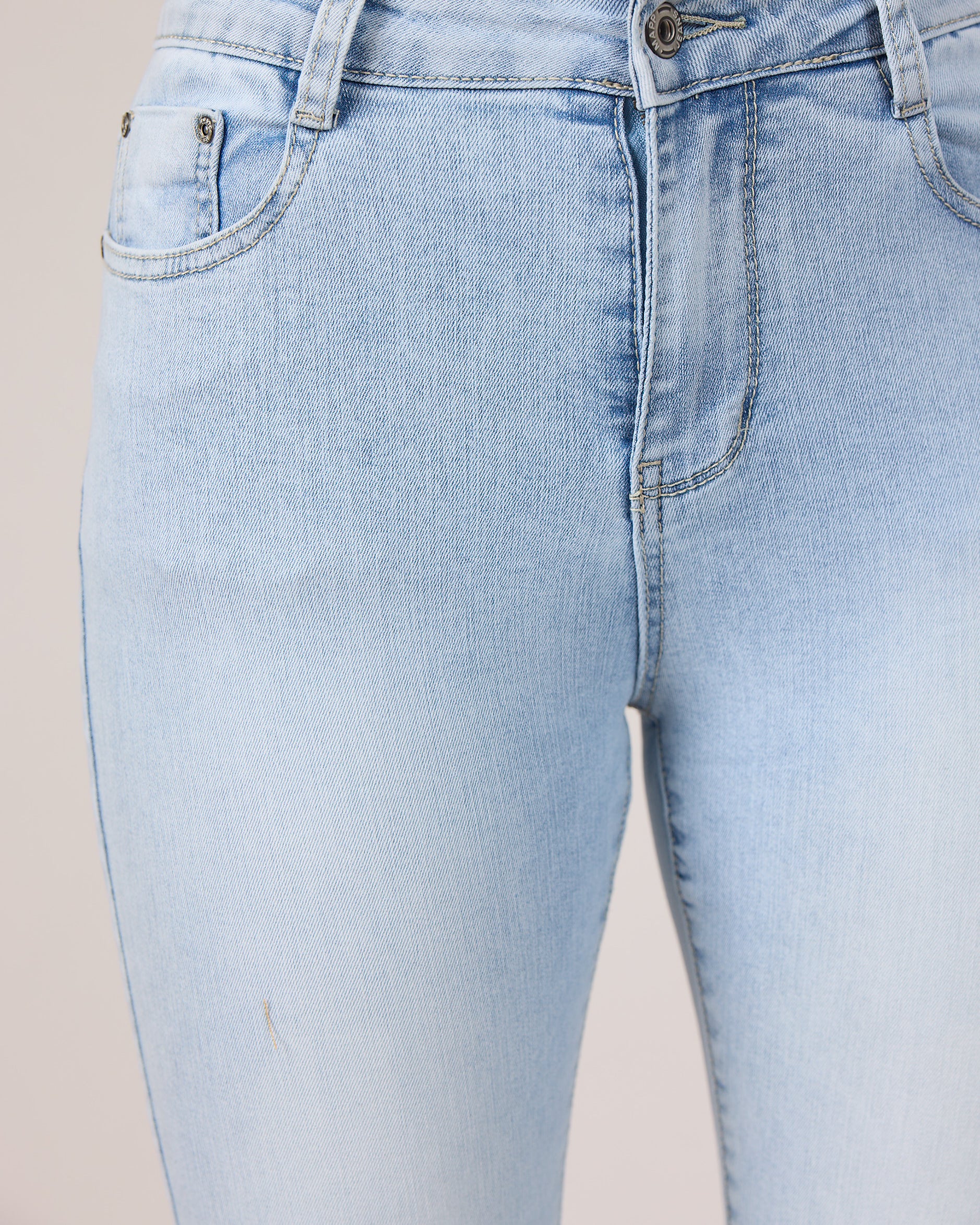 MAPP Bow Denim Jeans DENIM/TWILL 899699 LIGHT BLUE USED