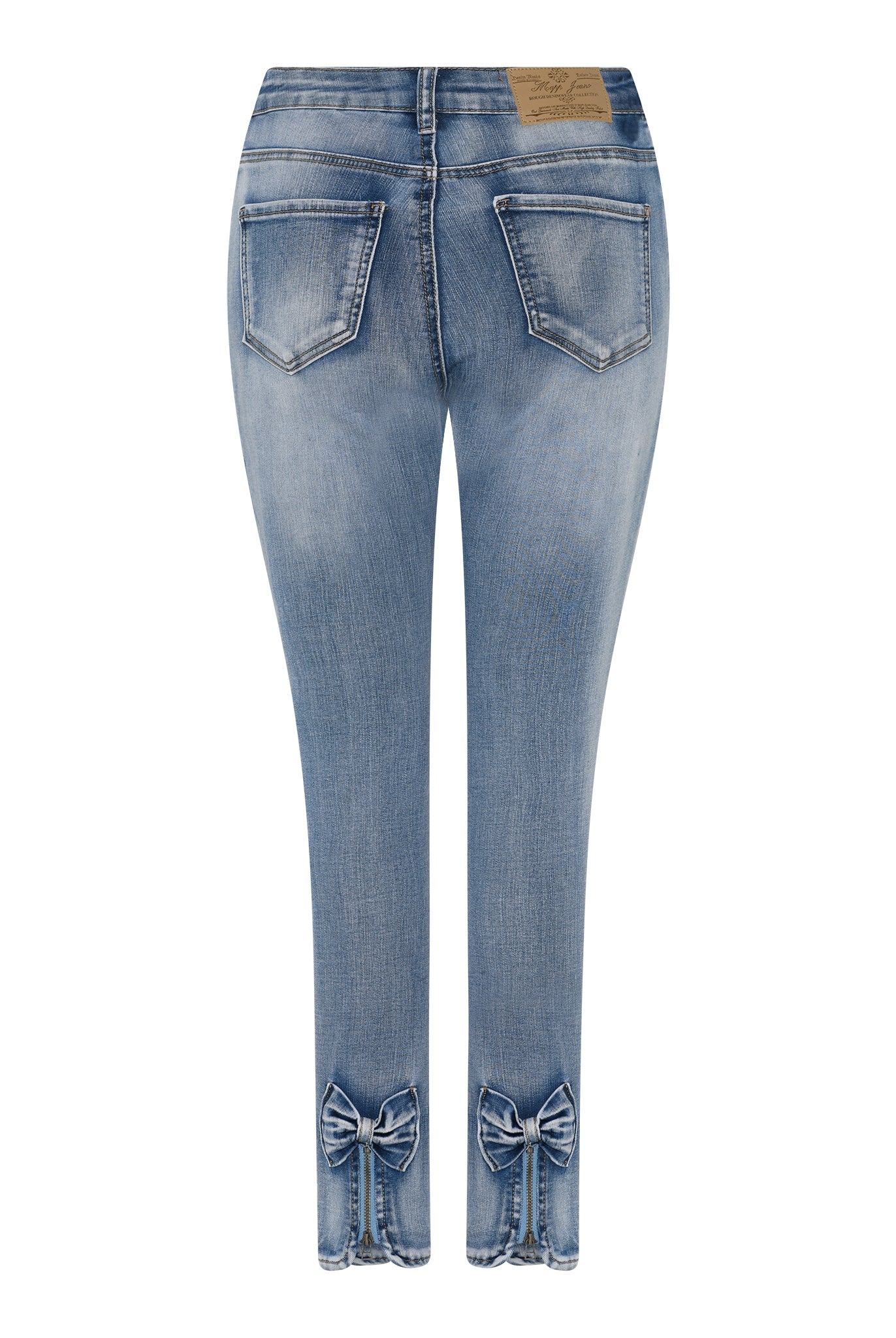 MAPP BOW DENIM JEANS DENIM/TWILL 9196 LIGHT BLUE USED