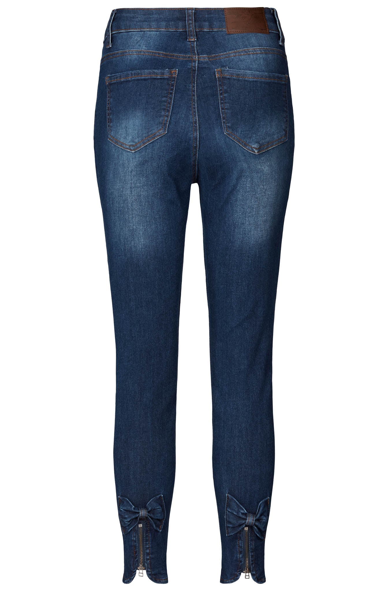 MAPP Bow Denim Jeans DENIM/TWILL 9696 BLUE DENIM USED