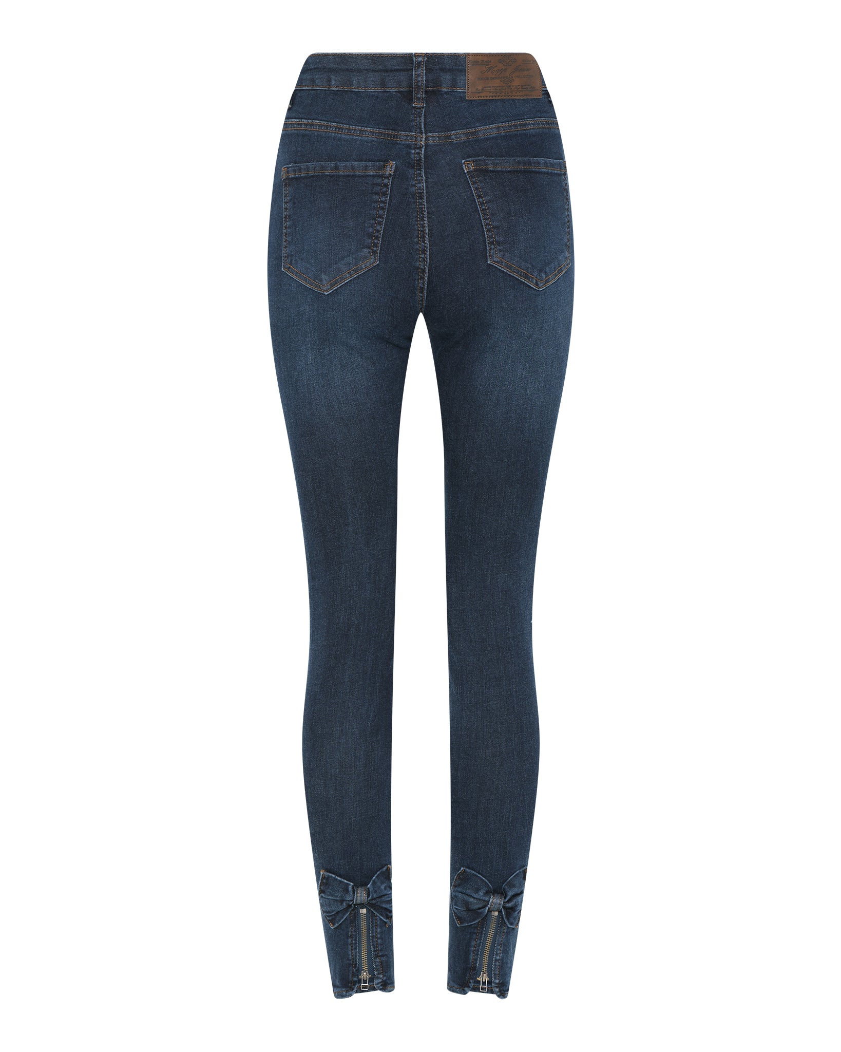 MAPP Bow Denim Jeans DENIM/TWILL 989699 HI-TECH USED DARK BLUE