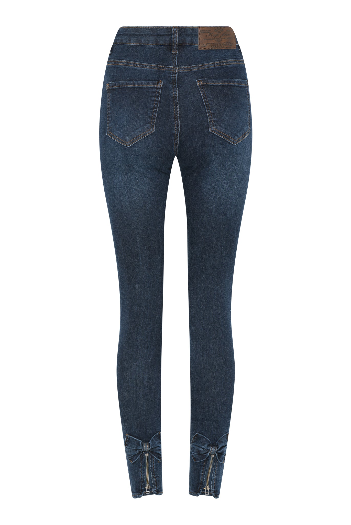 MAPP BOW DENIM JEANS DENIM/TWILL 989699 HI-TECH USED DARK BLUE