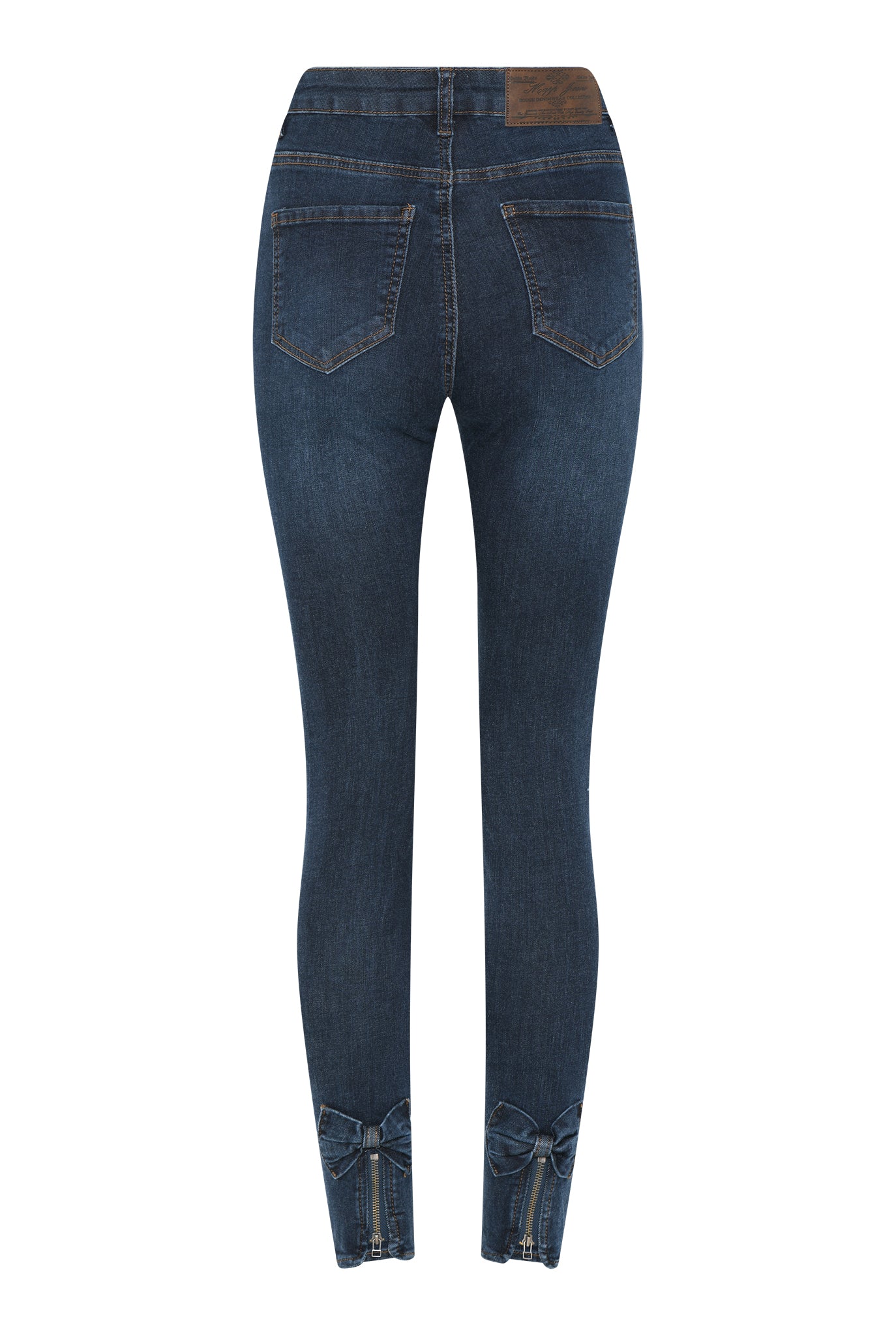 MAPP Bow Denim Jeans DENIM/TWILL 989699 HI-TECH USED DARK BLUE