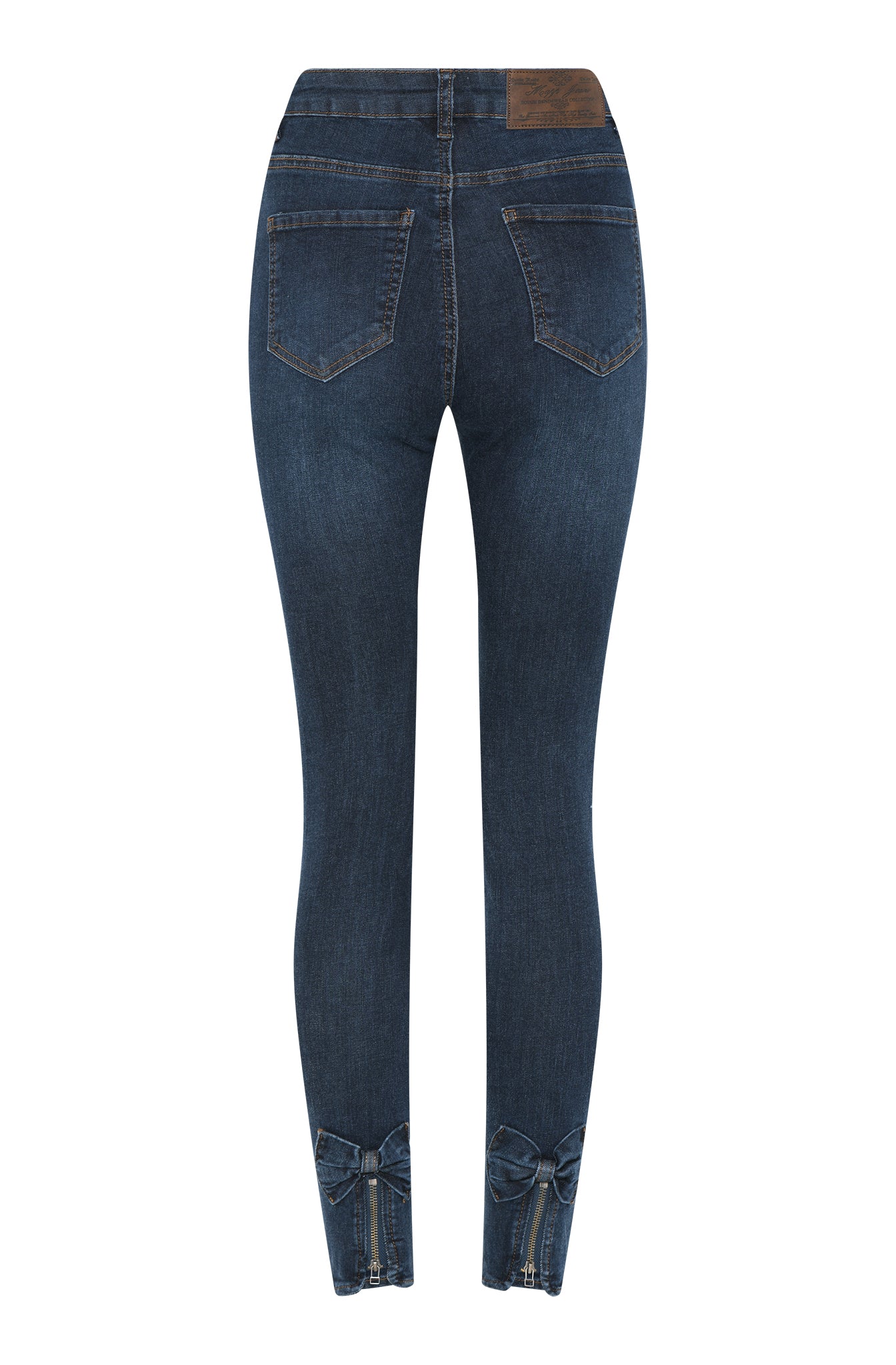MAPP Bow Denim Jeans DENIM/TWILL 989699 HI-TECH USED DARK BLUE