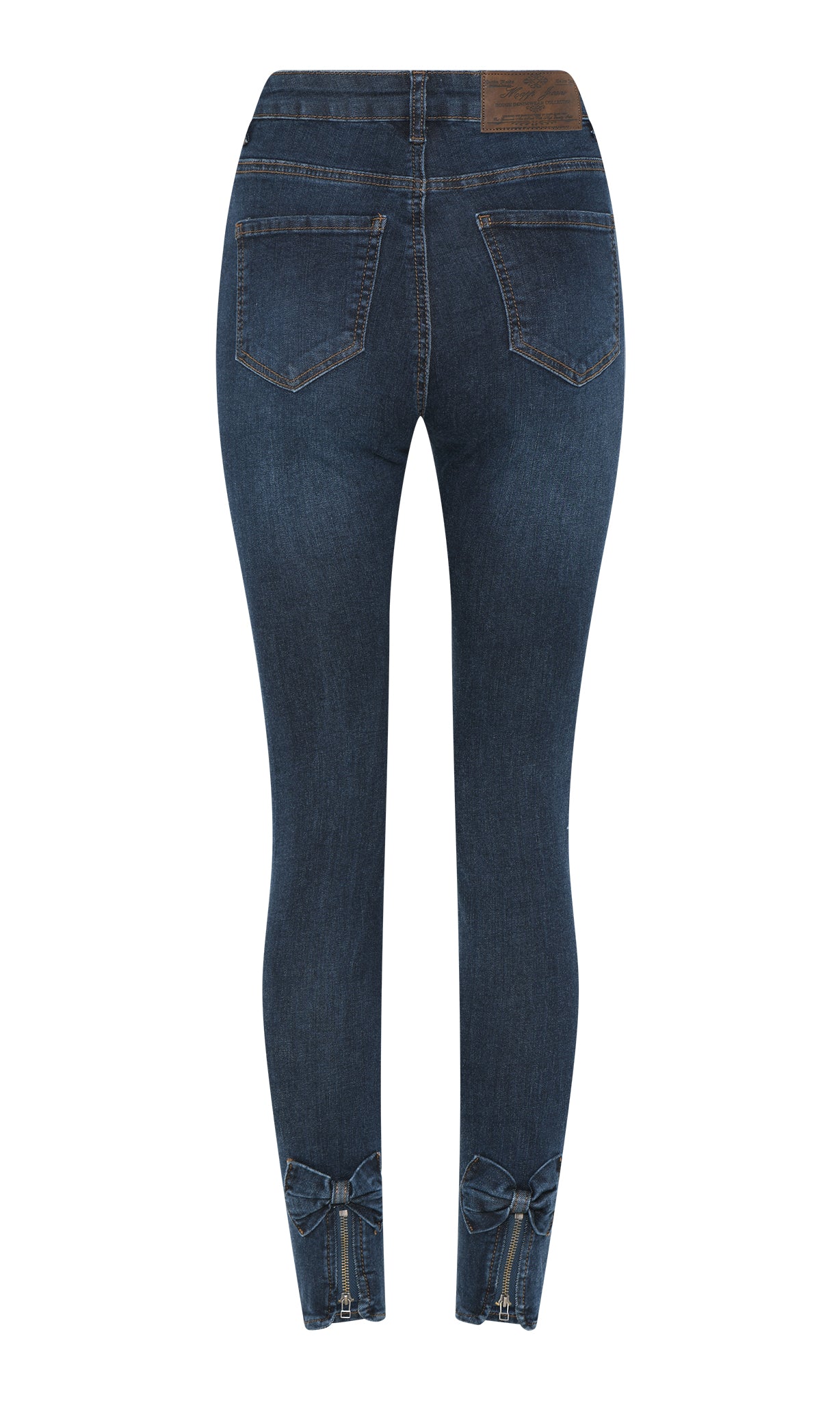 MAPP BOW DENIM JEANS DENIM/TWILL 989699 HI-TECH USED DARK BLUE