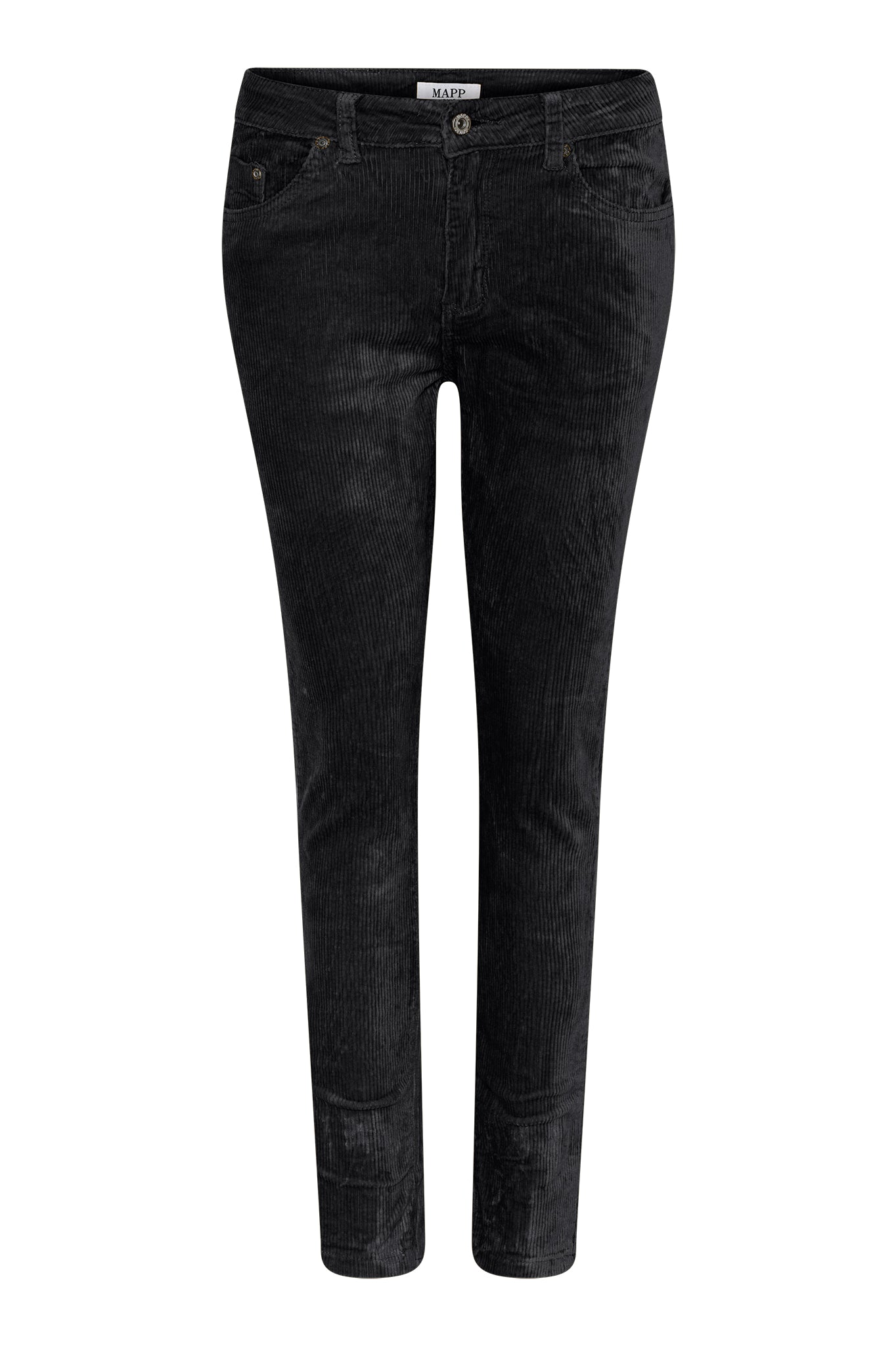 MAPP BOW 16W CORDUROY JEANS CORD/FLØJL 80 BLACK