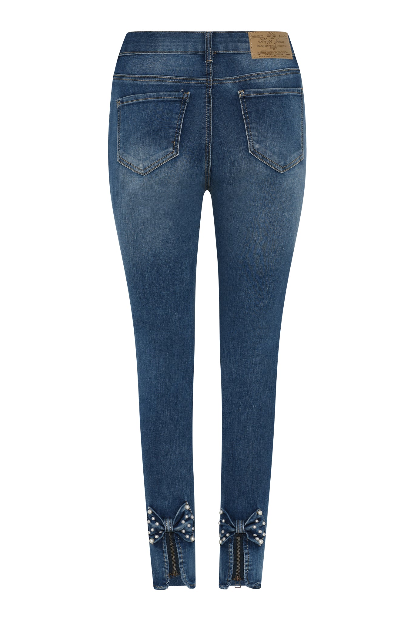 MAPP Bow Pearl Denim Jeans DENIM/TWILL 939699 CLASSIC BLUE USED