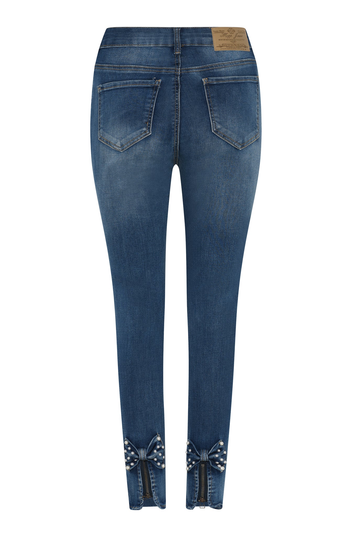 MAPP Bow Pearl Denim Jeans DENIM/TWILL 939699 CLASSIC BLUE USED