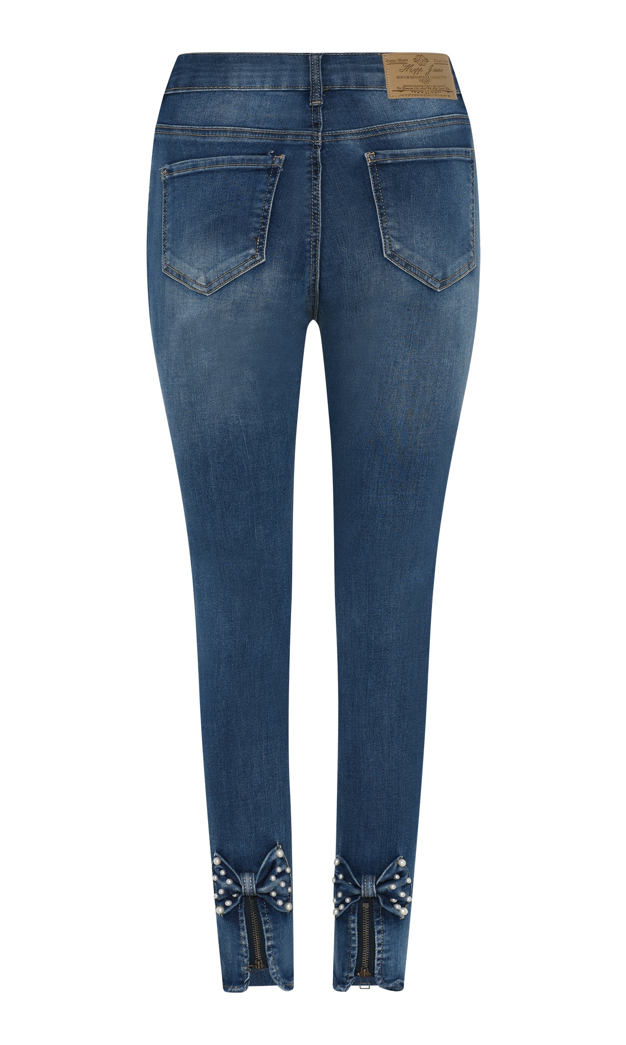 MAPP Bow Pearl Denim Jeans DENIM/TWILL 939699 CLASSIC BLUE USED
