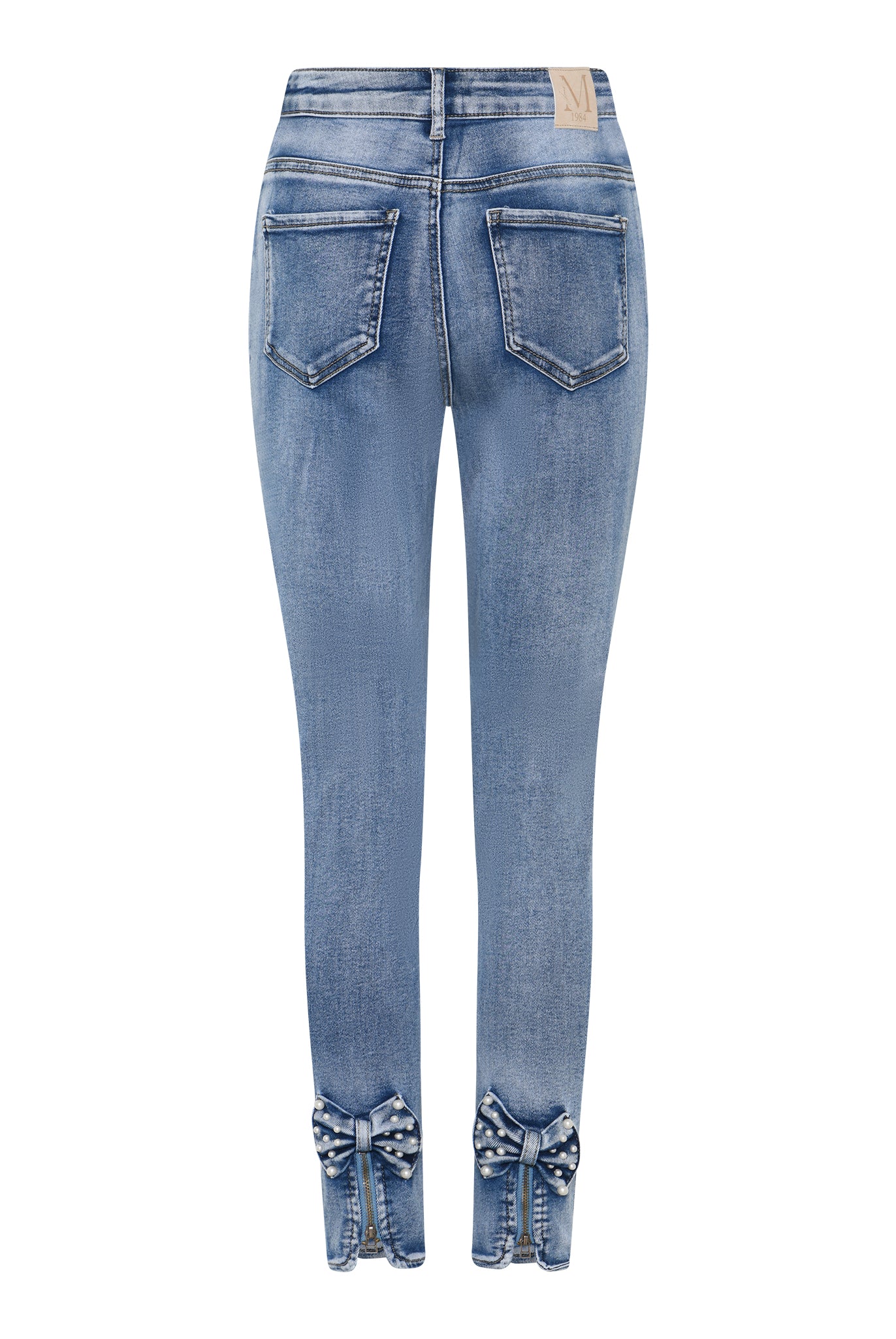 MAPP BOW PEARL DENIM JEANS DENIM/TWILL