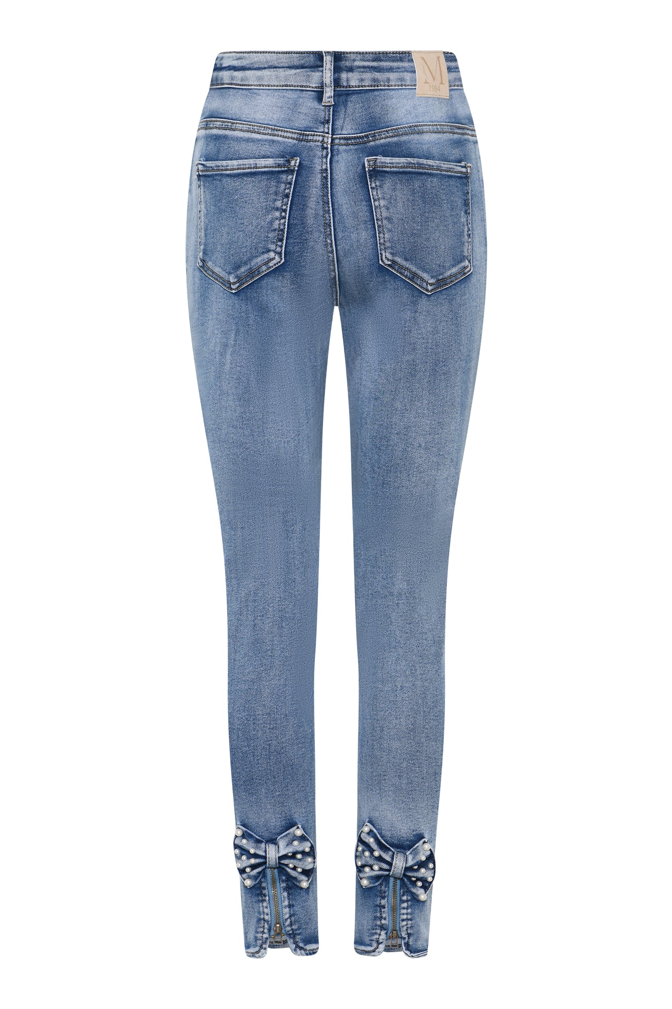 MAPP BOW PEARL DENIM JEANS DENIM/TWILL