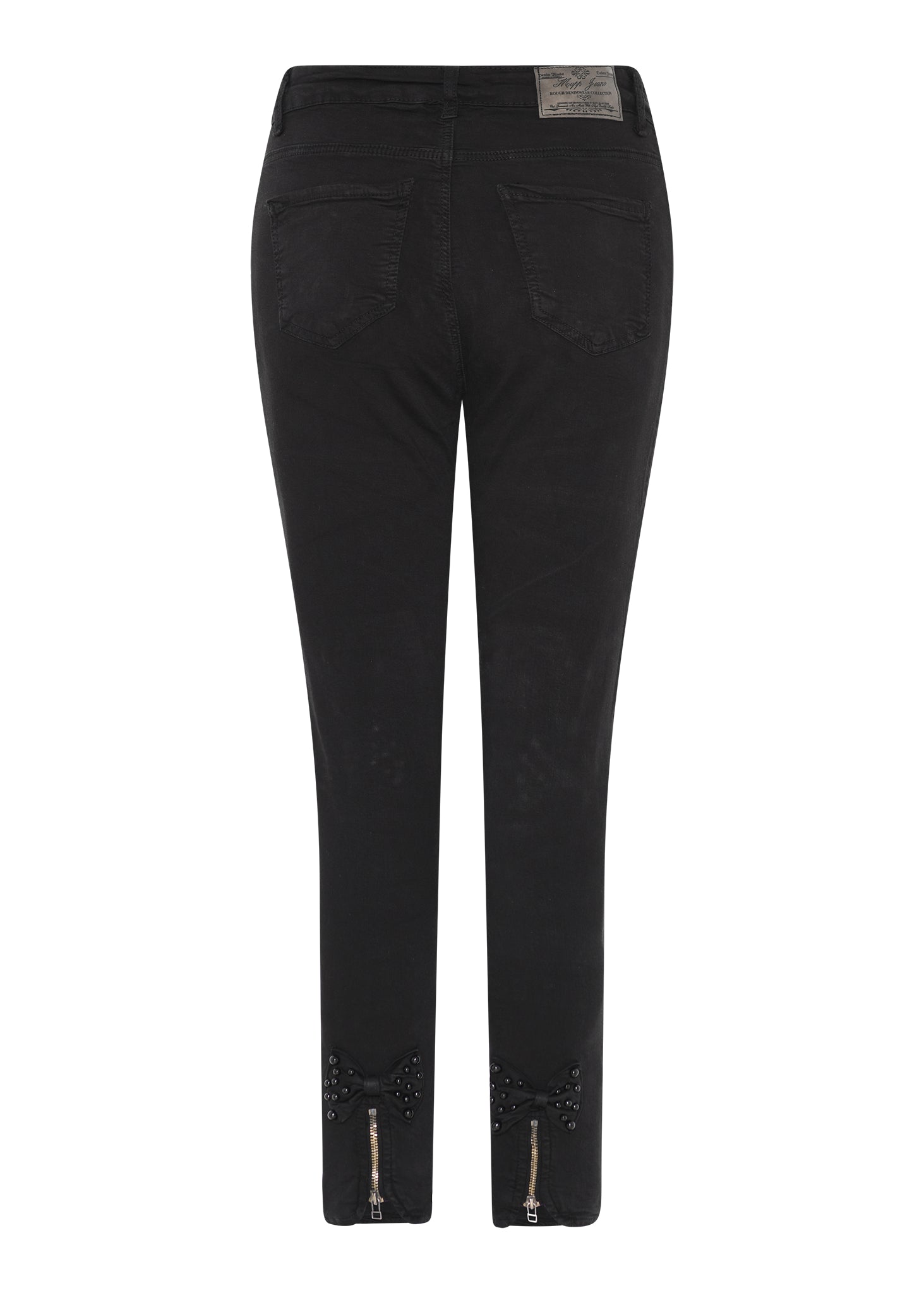MAPP BOW PEARL TWILL JEANS DENIM/TWILL 80 BLACK
