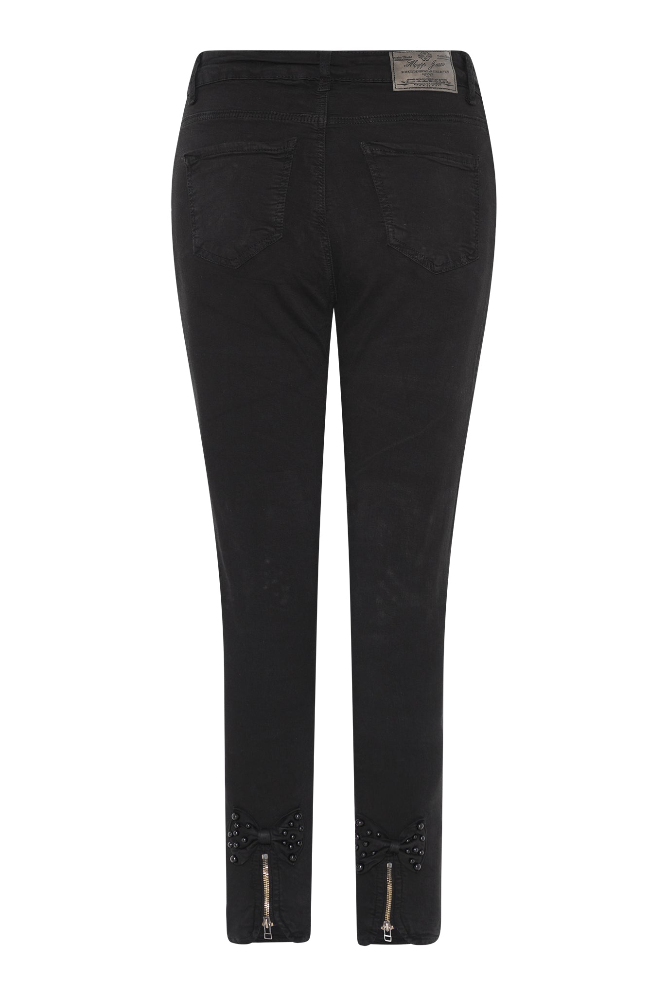 MAPP BOW PEARL TWILL JEANS DENIM/TWILL 80 BLACK