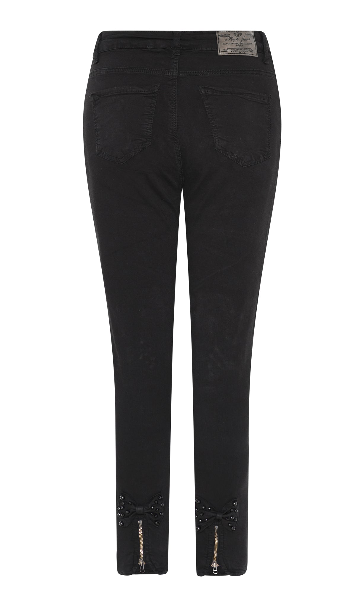 MAPP BOW PEARL TWILL JEANS DENIM/TWILL 80 BLACK