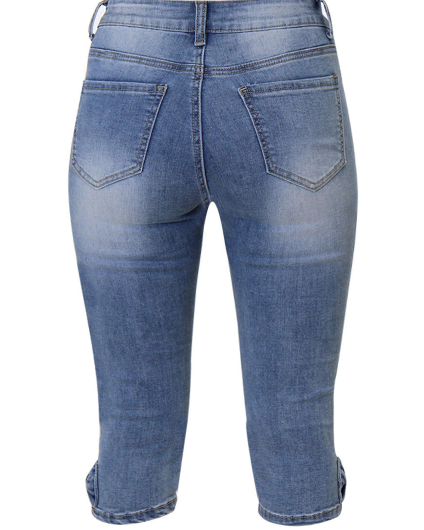 MAPP Bow Denim Pirate PANTS 3/4 909699 LT. BLUE USED