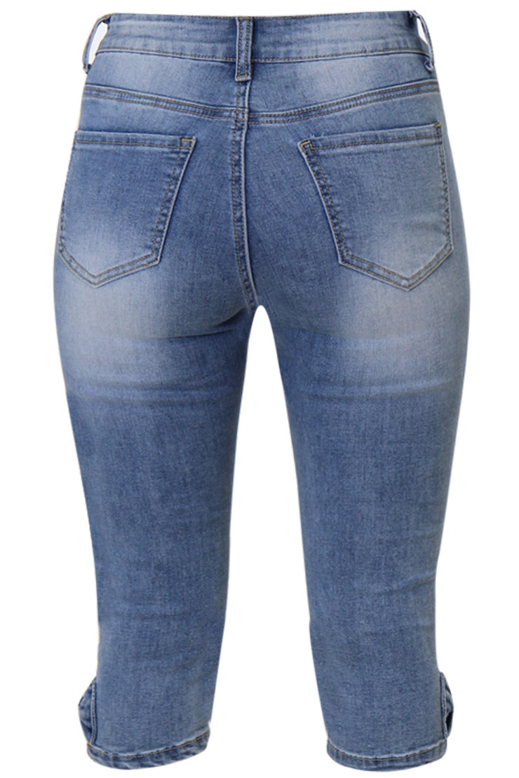 MAPP BOW DENIM PIRAT PANTS 3/4 909699 LT. BLUE USED