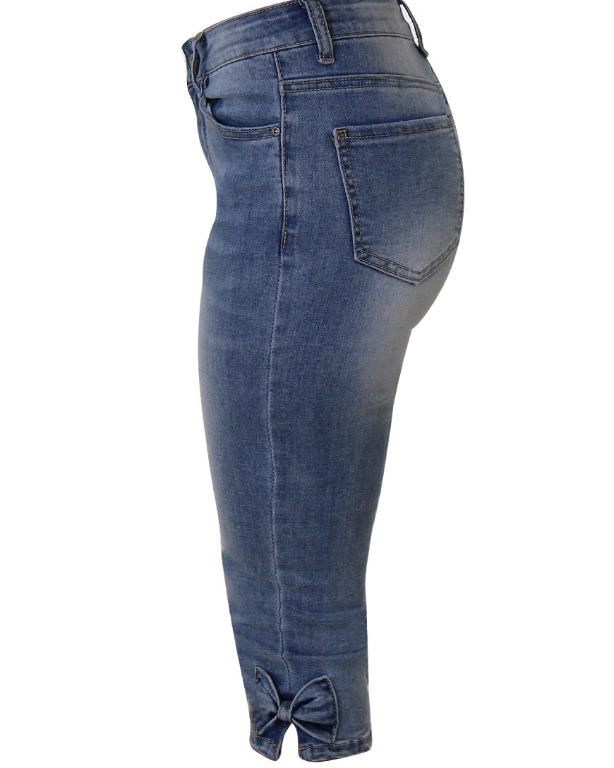 MAPP Bow Denim Pirate PANTS 3/4 909699 LT. BLUE USED