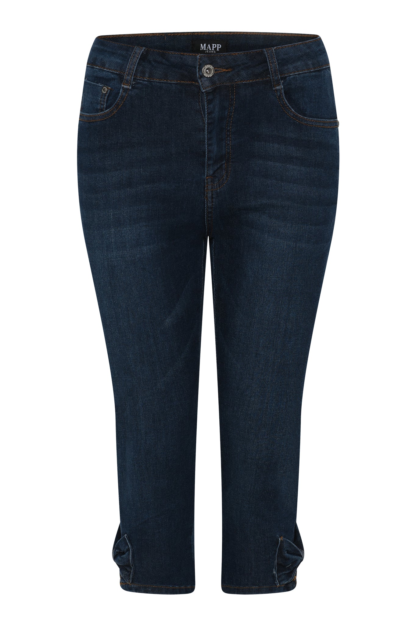 MAPP BOW DENIM PIRAT PANTS 3/4 969699 DARK BLUE USED