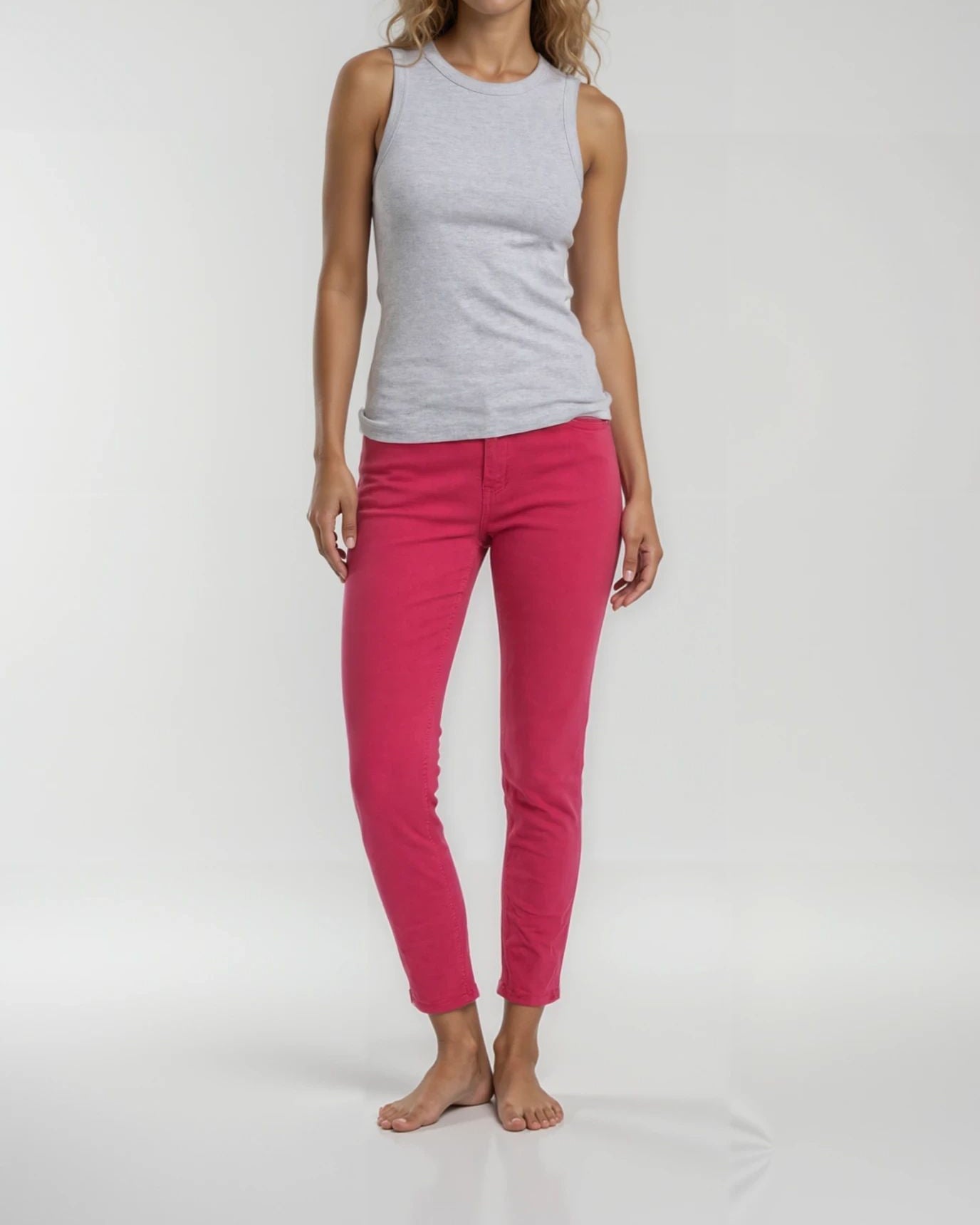 MAPP Bow Twill Jeans DENIM/TWILL 514 PINK