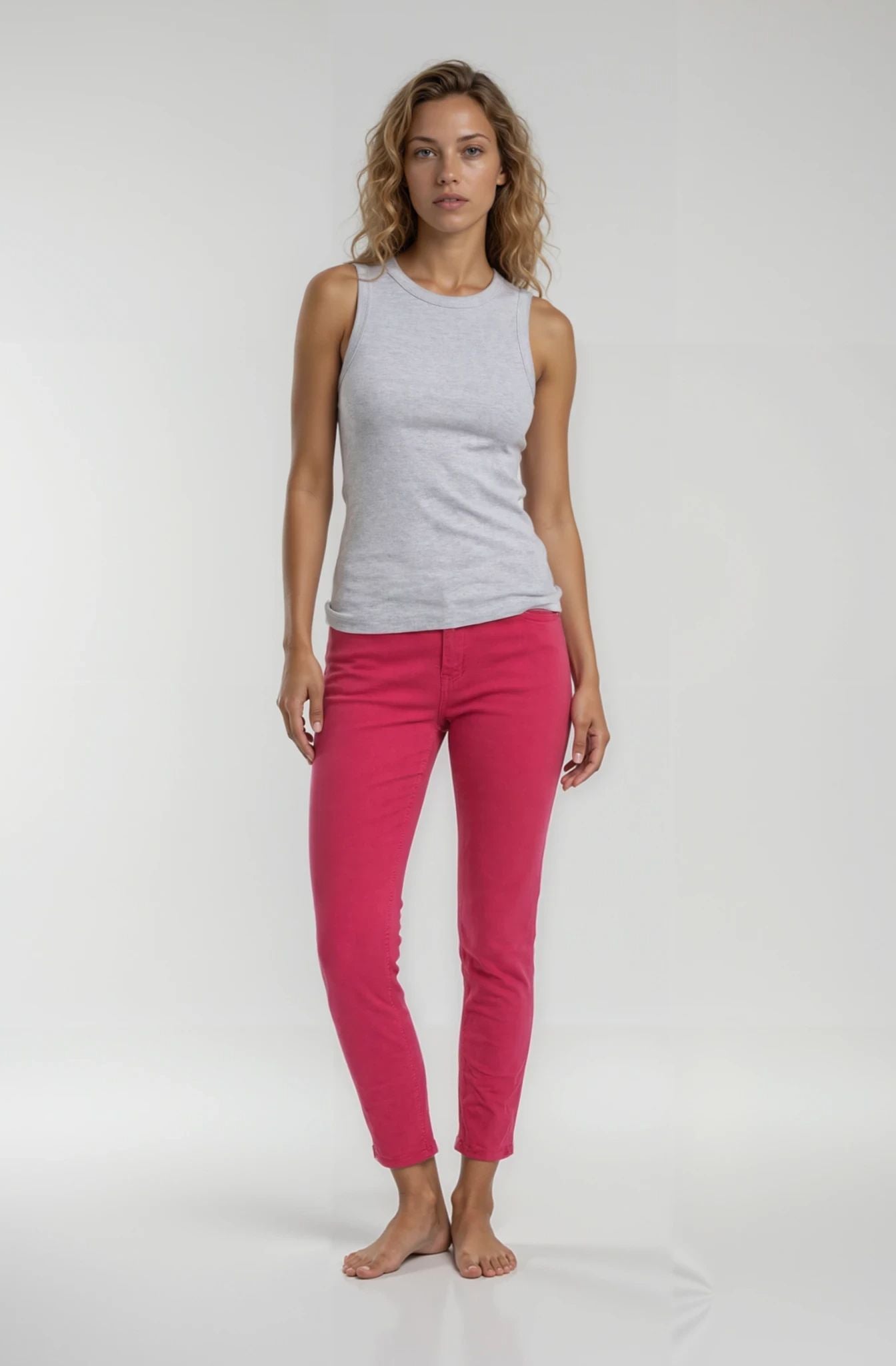 MAPP Bow Twill Jeans DENIM/TWILL 514 PINK