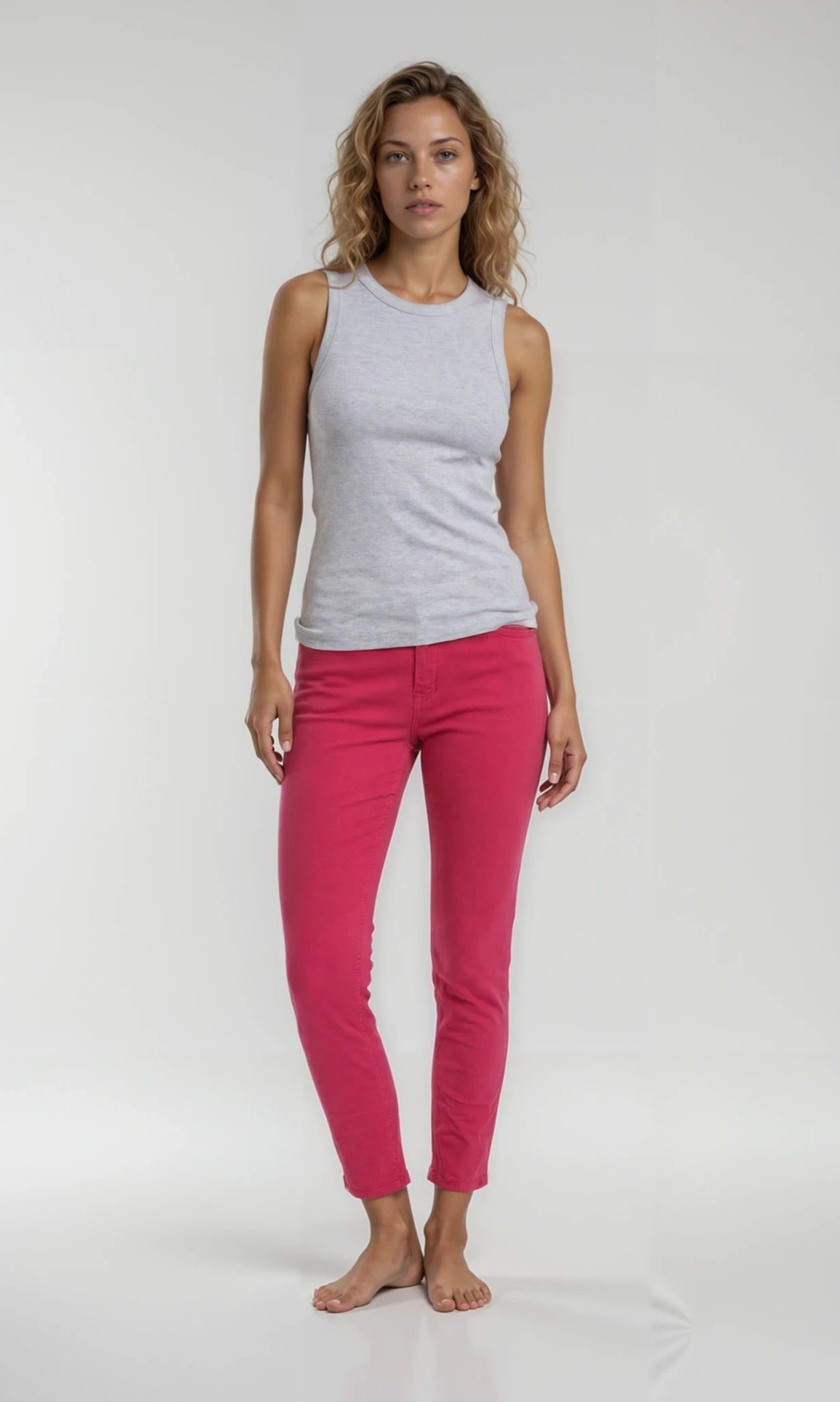 MAPP Bow Twill Jeans DENIM/TWILL 514 PINK