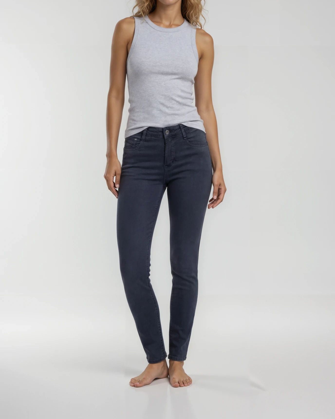 MAPP Bow Twill Jeans DENIM/TWILL 104 NAVY
