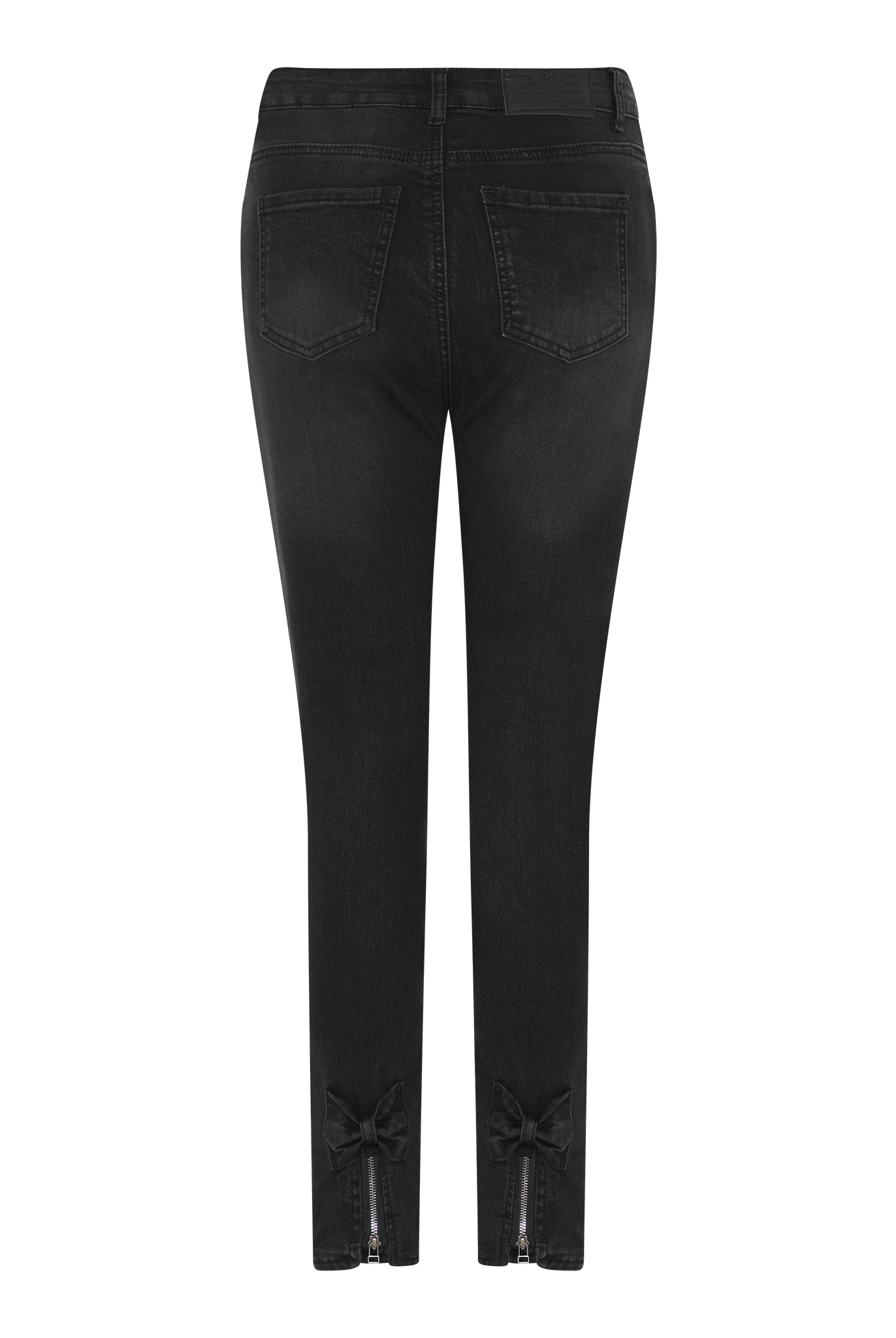 MAPP BOW TWILL JEANS DENIM/TWILL 80 BLACK