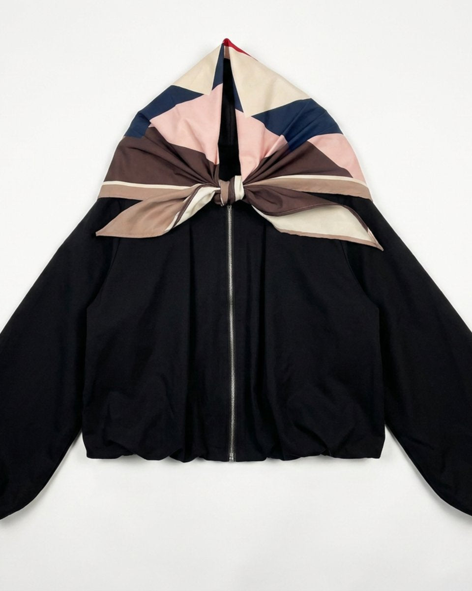 MOONDUST BUMPER SCARF JACKET OUTERWEAR 80 BLACK