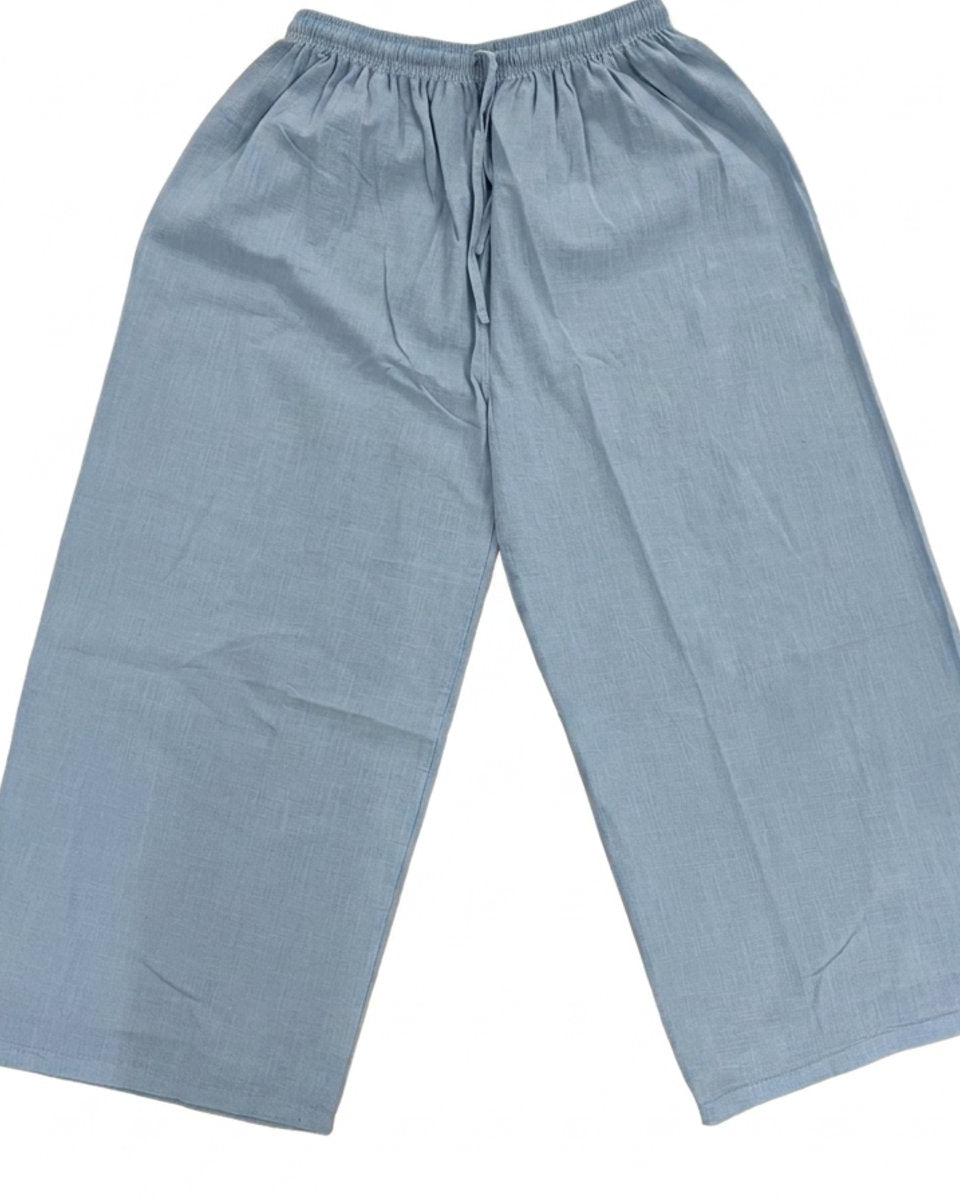 M JEANS Bella Cotton Wide 7/8 Leg Pant PANTS 107 SOFT BLUE