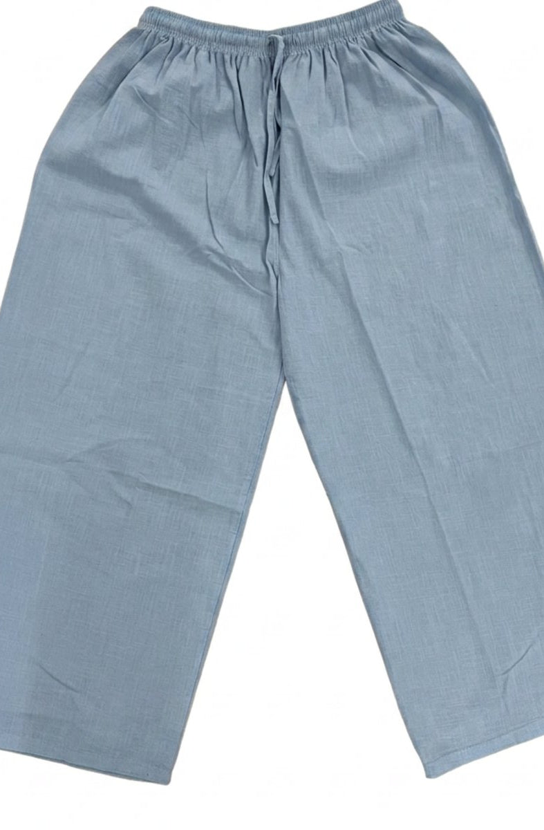 M JEANS Bella Cotton Wide 7/8 Leg Pant PANTS 107 SOFT BLUE