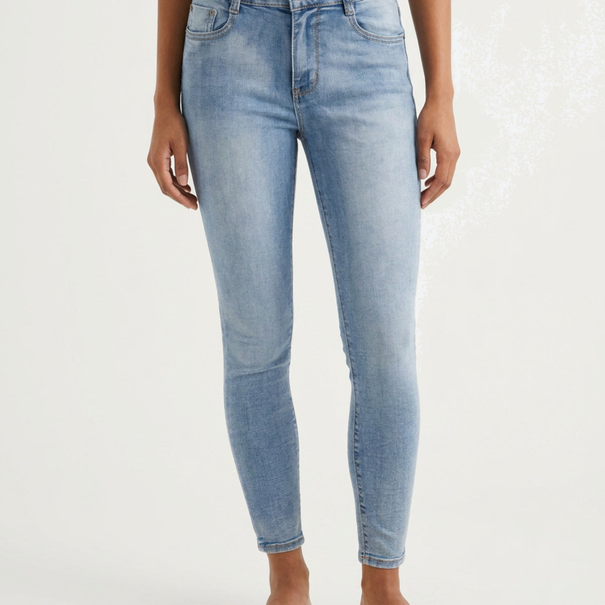 MAPP Bow Basic W/Out Bow Denim Jeans DENIM/TWILL 9196 LIGHT BLUE USED