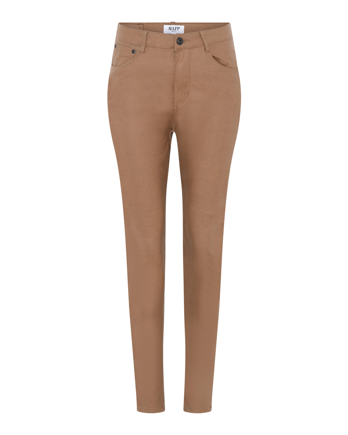 MAPP Bow Coated Jeans COATED 122 SOFT CAMEL