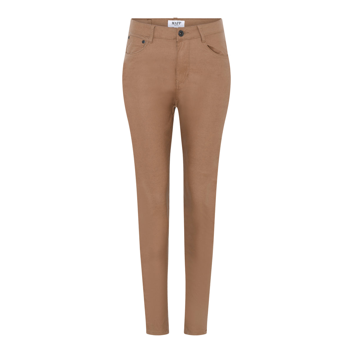 MAPP Bow Coated Jeans COATED 122 SOFT CAMEL