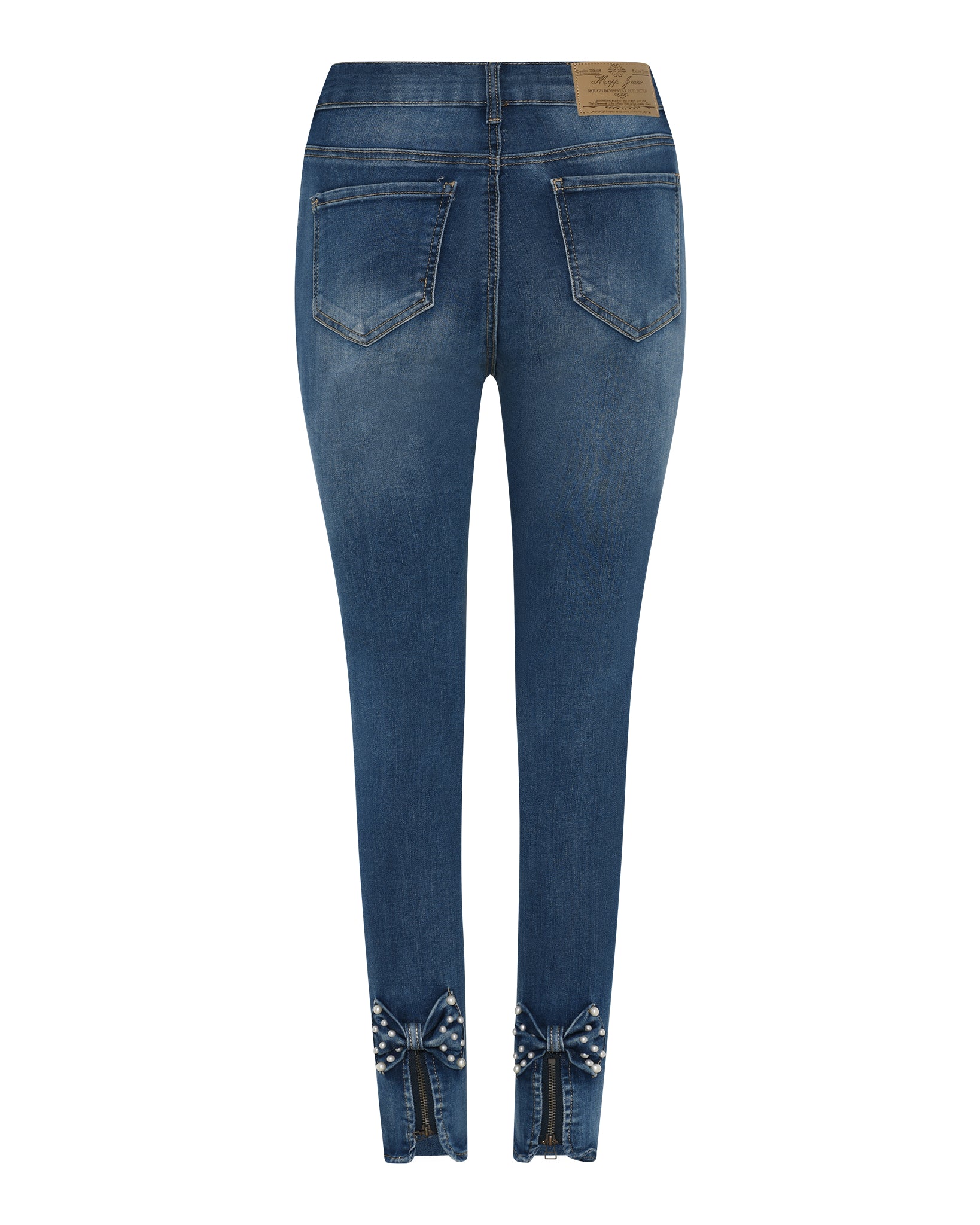 MAPP Bow Pearl Denim Jeans DENIM/TWILL 939699 CLASSIC BLUE USED