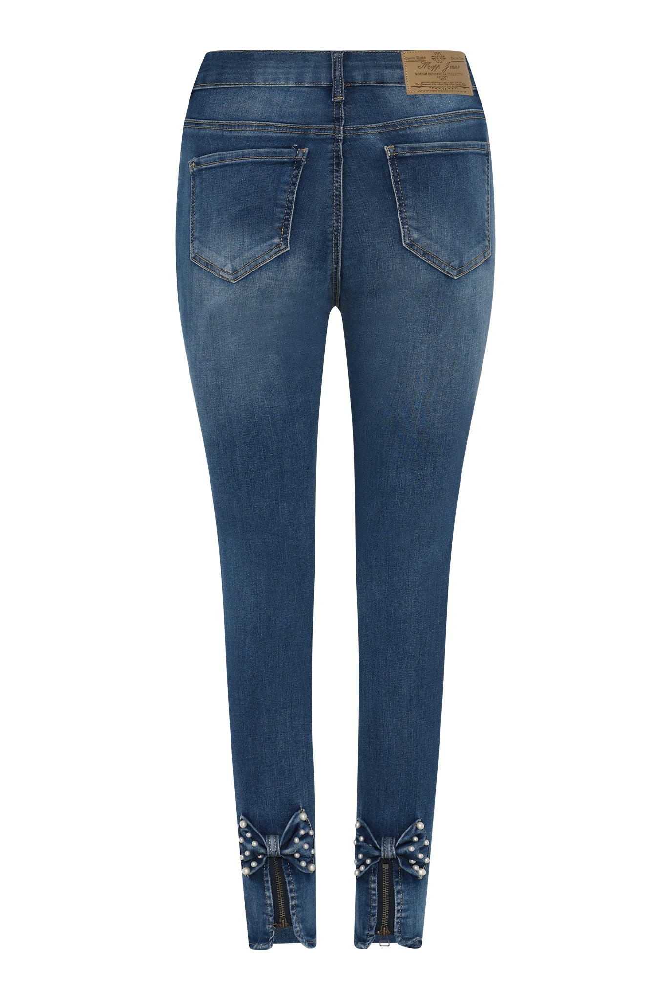 MAPP Bow Pearl Denim Jeans DENIM/TWILL 939699 CLASSIC BLUE USED