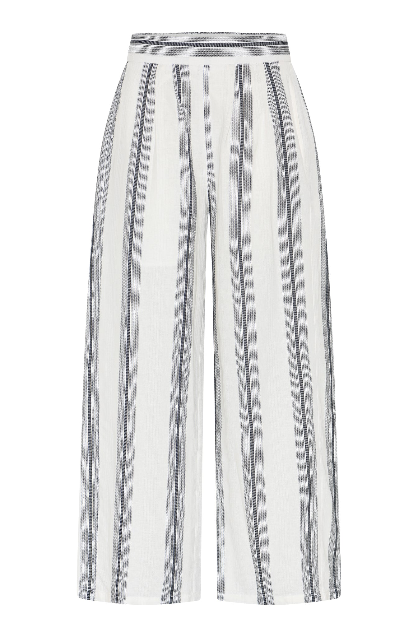 MAPP Caitlin Linen Pants Striped | 100% Linen Pants | MAPP LINEN 104 NAVY