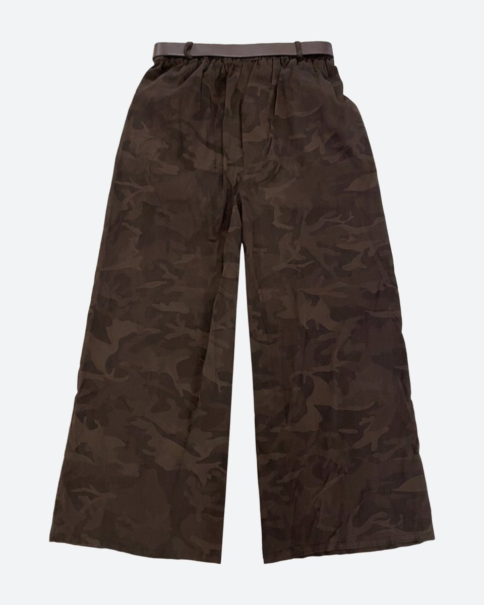 M JEANS CAMOU WIDE PANT PANTS 129 CHOCOLATE
