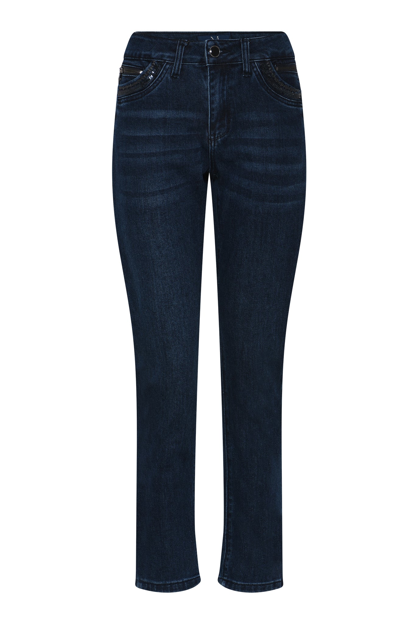 MARC LAUGE CHANELLI 7/8 JEANS DENIM/TWILL 989699 HI-TECH USED DARK BLUE