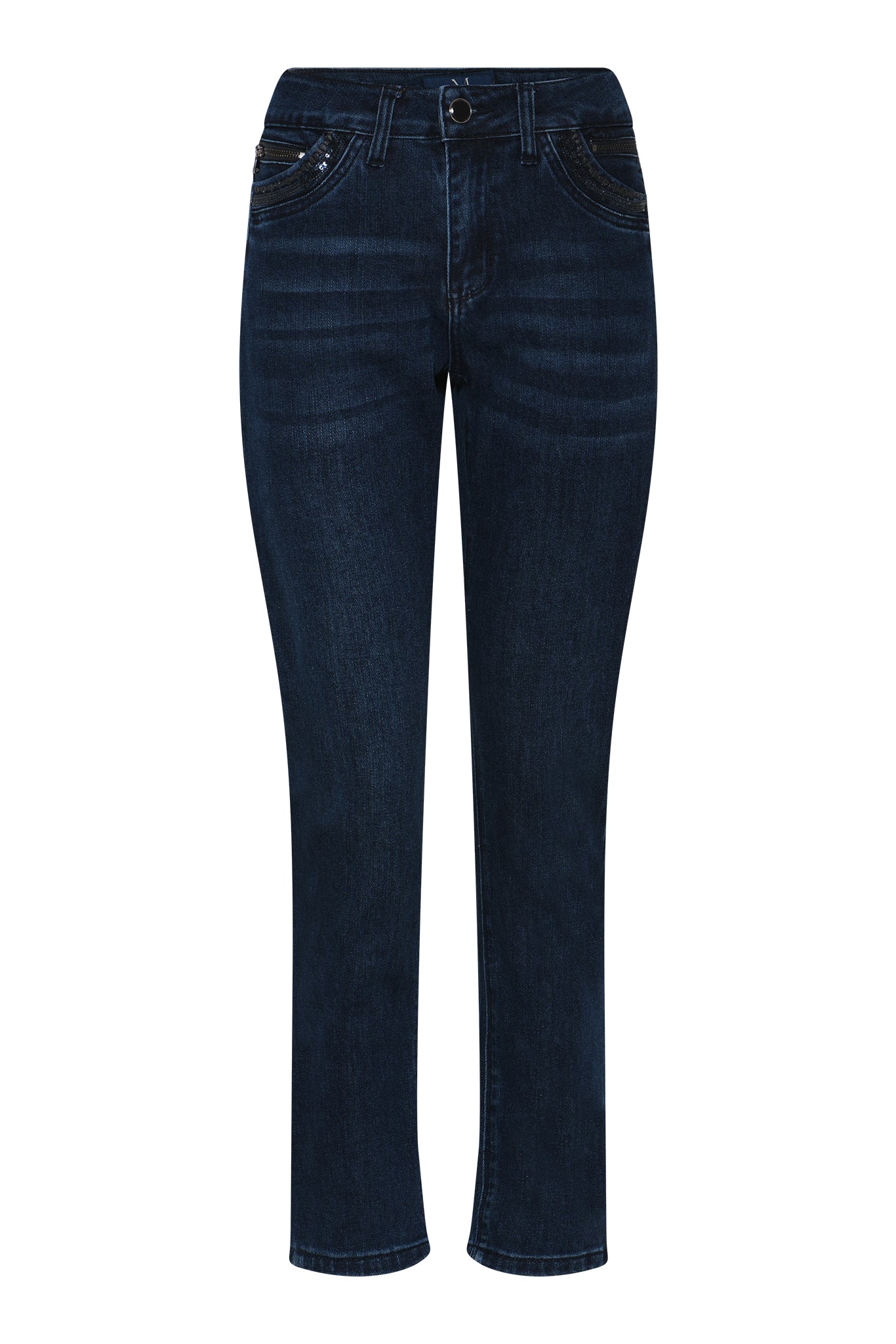 MARC LAUGE CHANELLI 7/8 JEANS DENIM/TWILL 989699 HI-TECH USED DARK BLUE